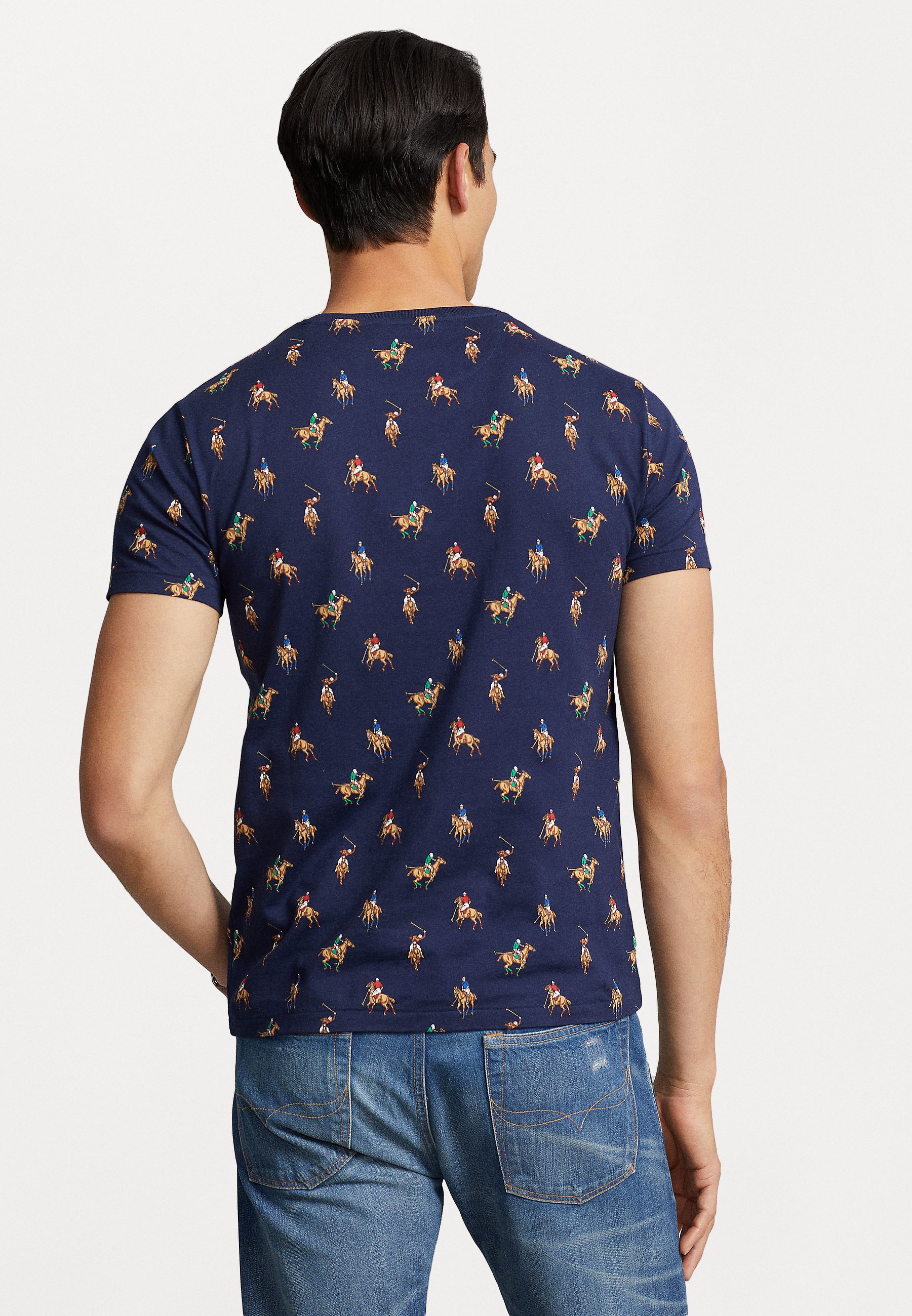 Polo Ralph Lauren SHORT SLEEVE - Print T-shirt - game day newport navy/dark blue