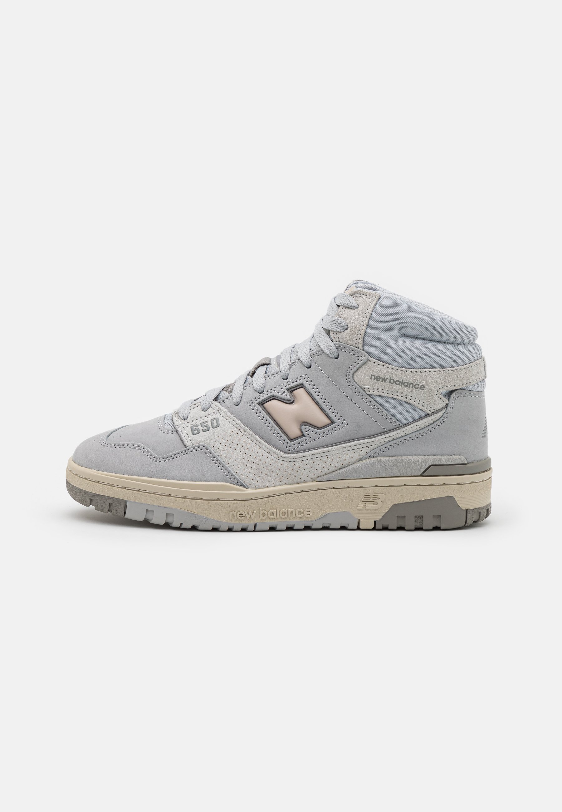 NB 650 UNISEX - High-top trainers - grey/lite blue/light grey