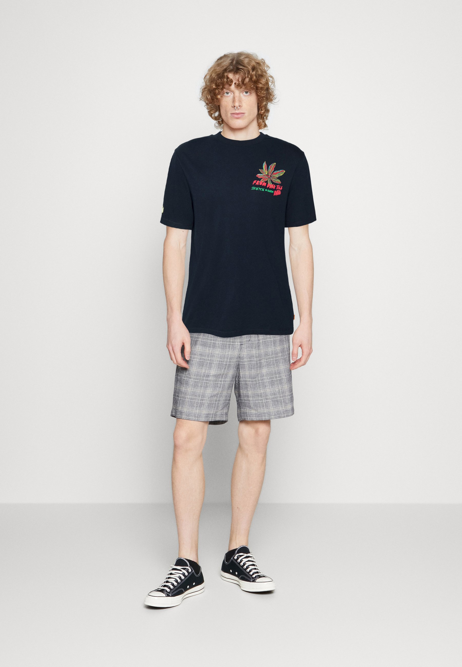 Scotch & Soda FESTIVAL AW - Print T-shirt - night/dark blue