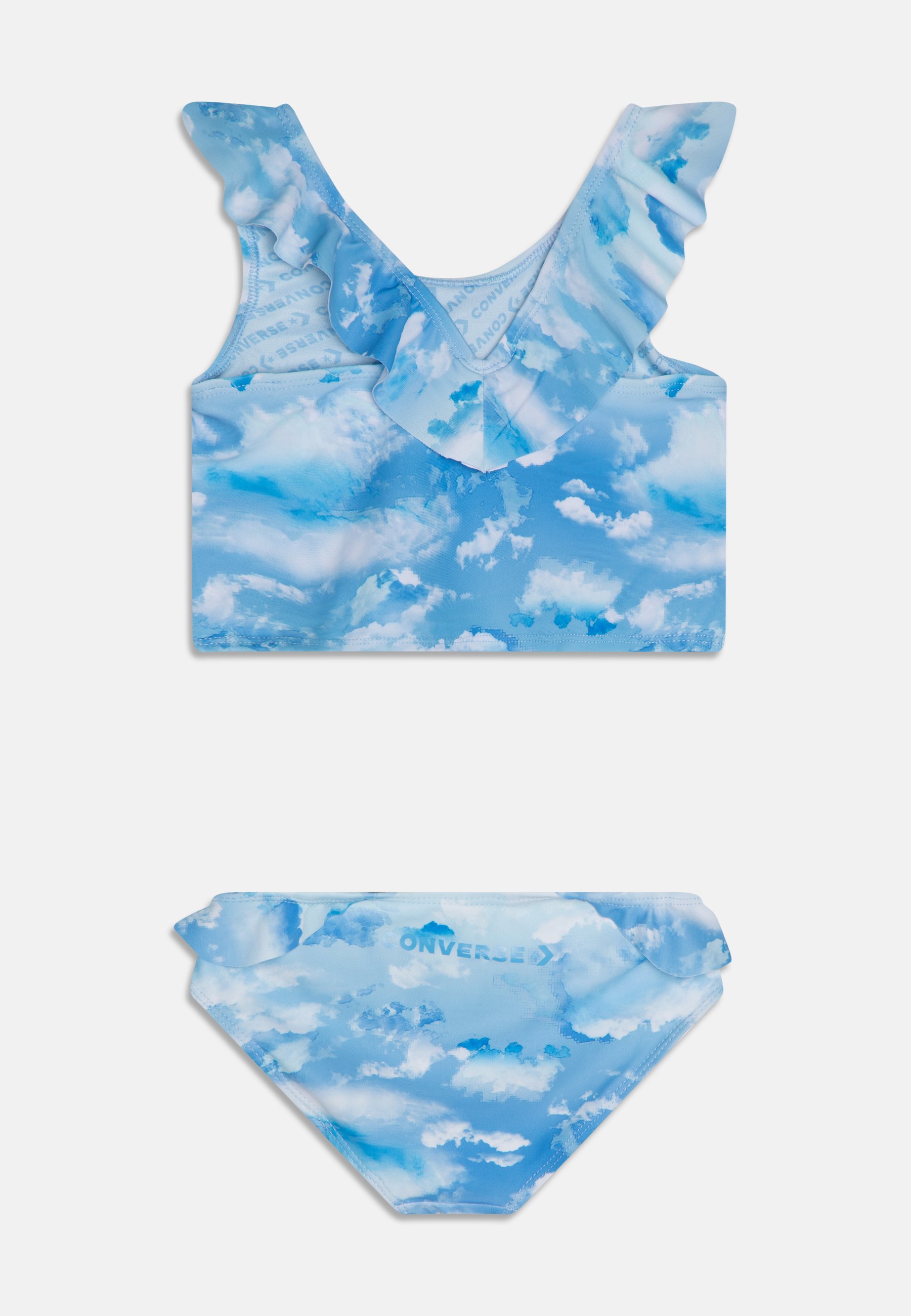 Converse RUFFLE PRINTED SWIM SUIT SET - Bikini - blue