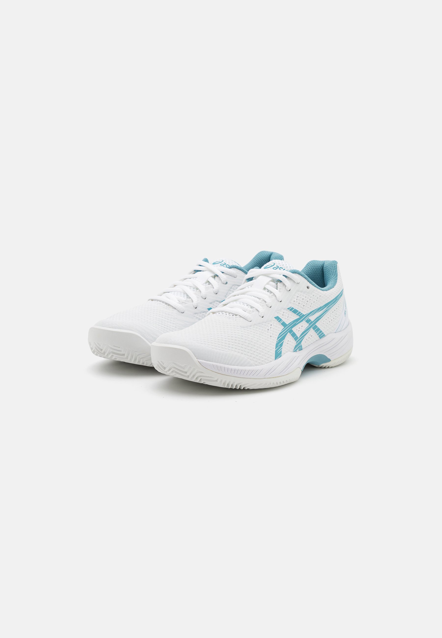 ASICS GEL GAME 9 CLAY - Clay court tennis shoes - white/gris blue/white