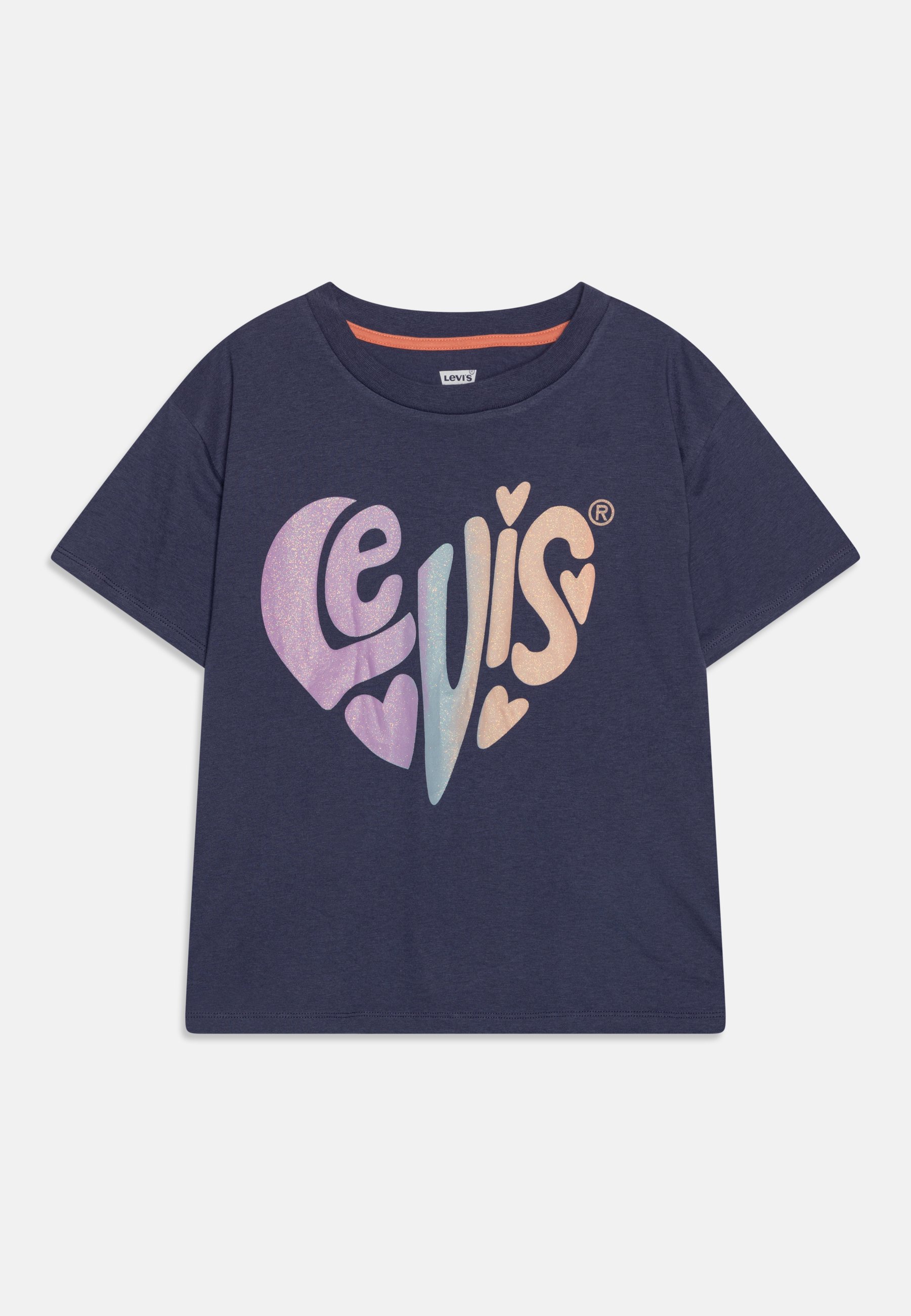 Levi's® HEART LEVIS OVERSIZED TEE - Print T-shirt - crown blue/blue
