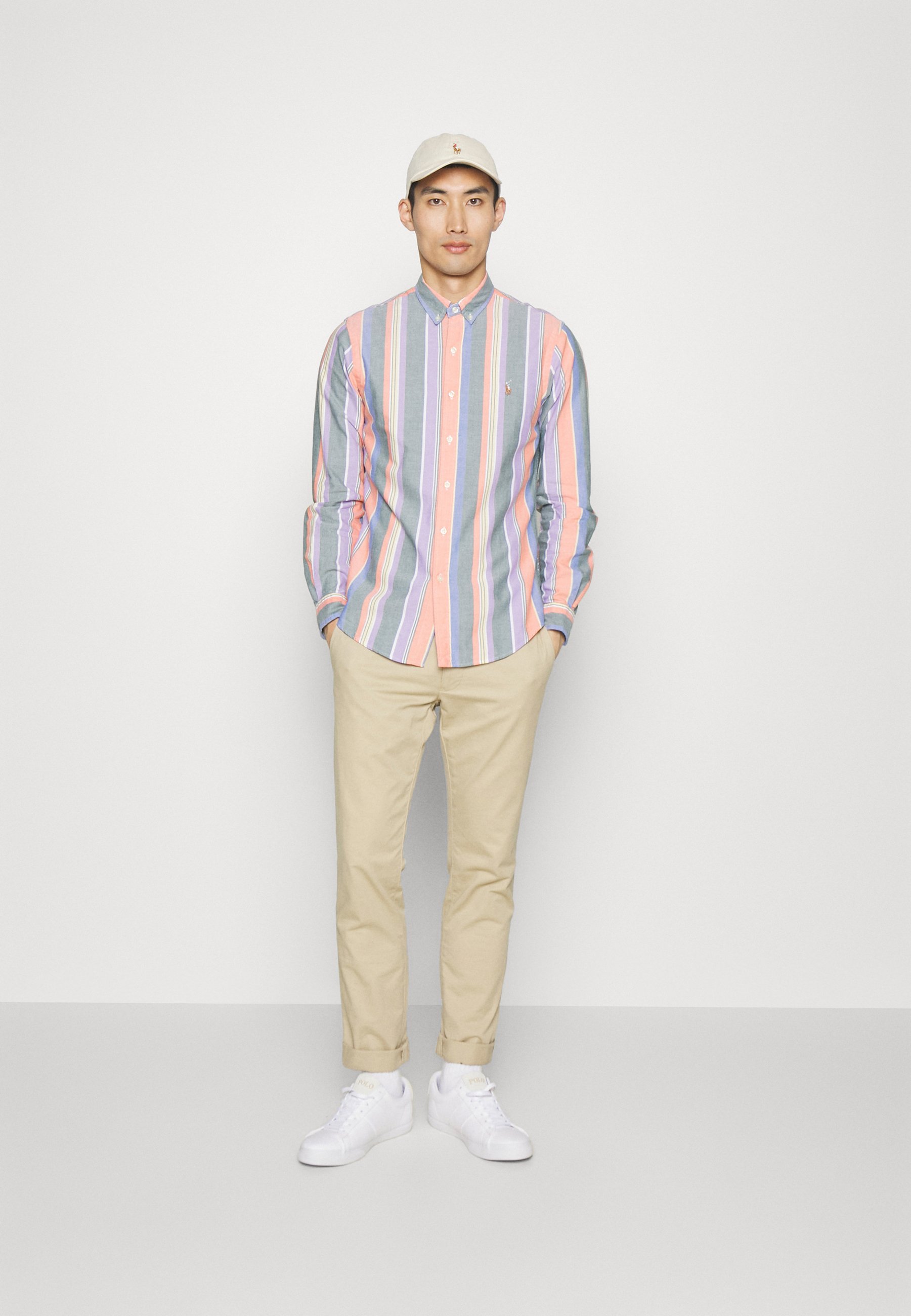 Polo Ralph Lauren SHIRT - Shirt - orange/green multi/orange