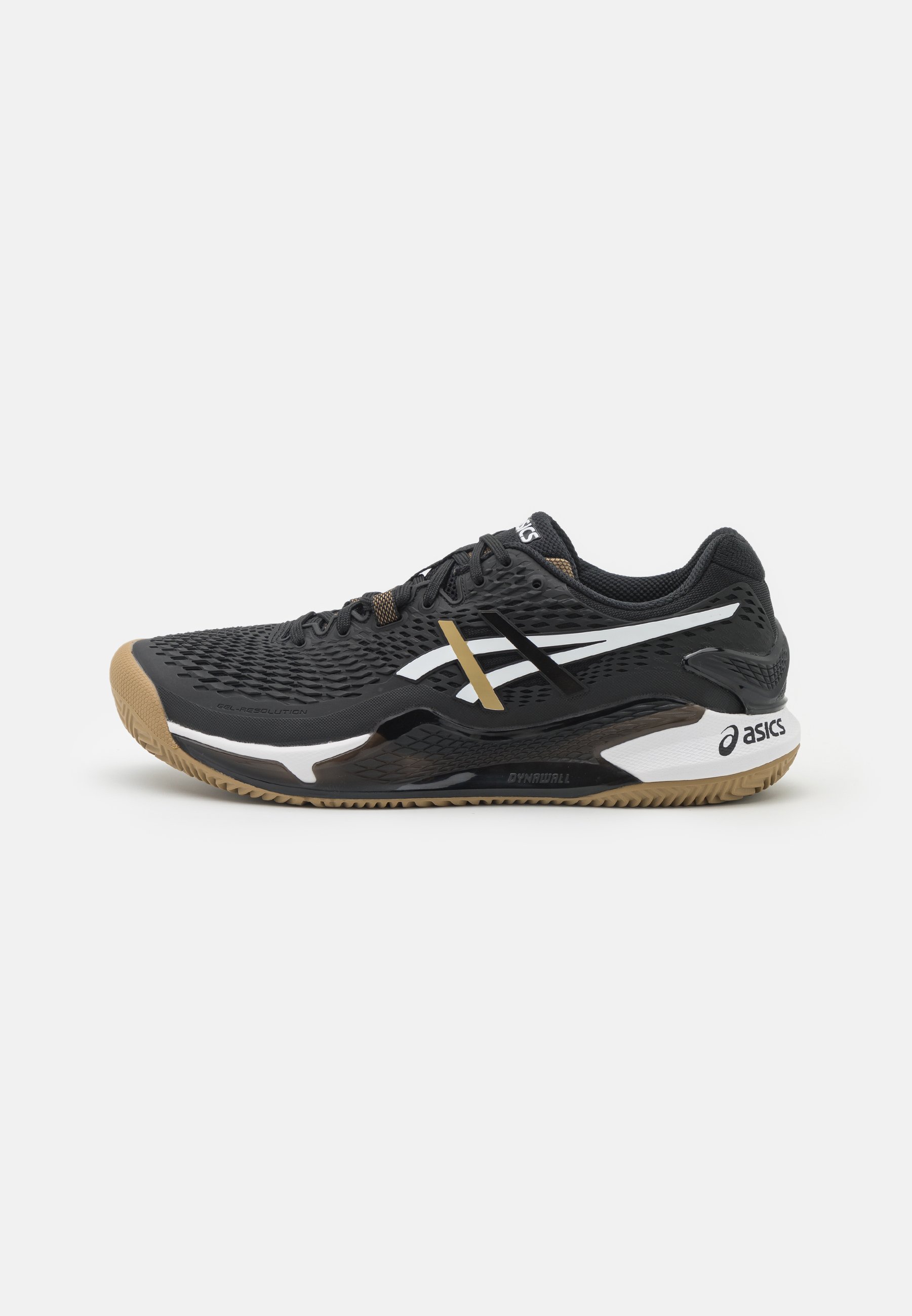 ASICS GEL-RESOLUTION 9 CLAY - Clay court tennis shoes - black/camel/black