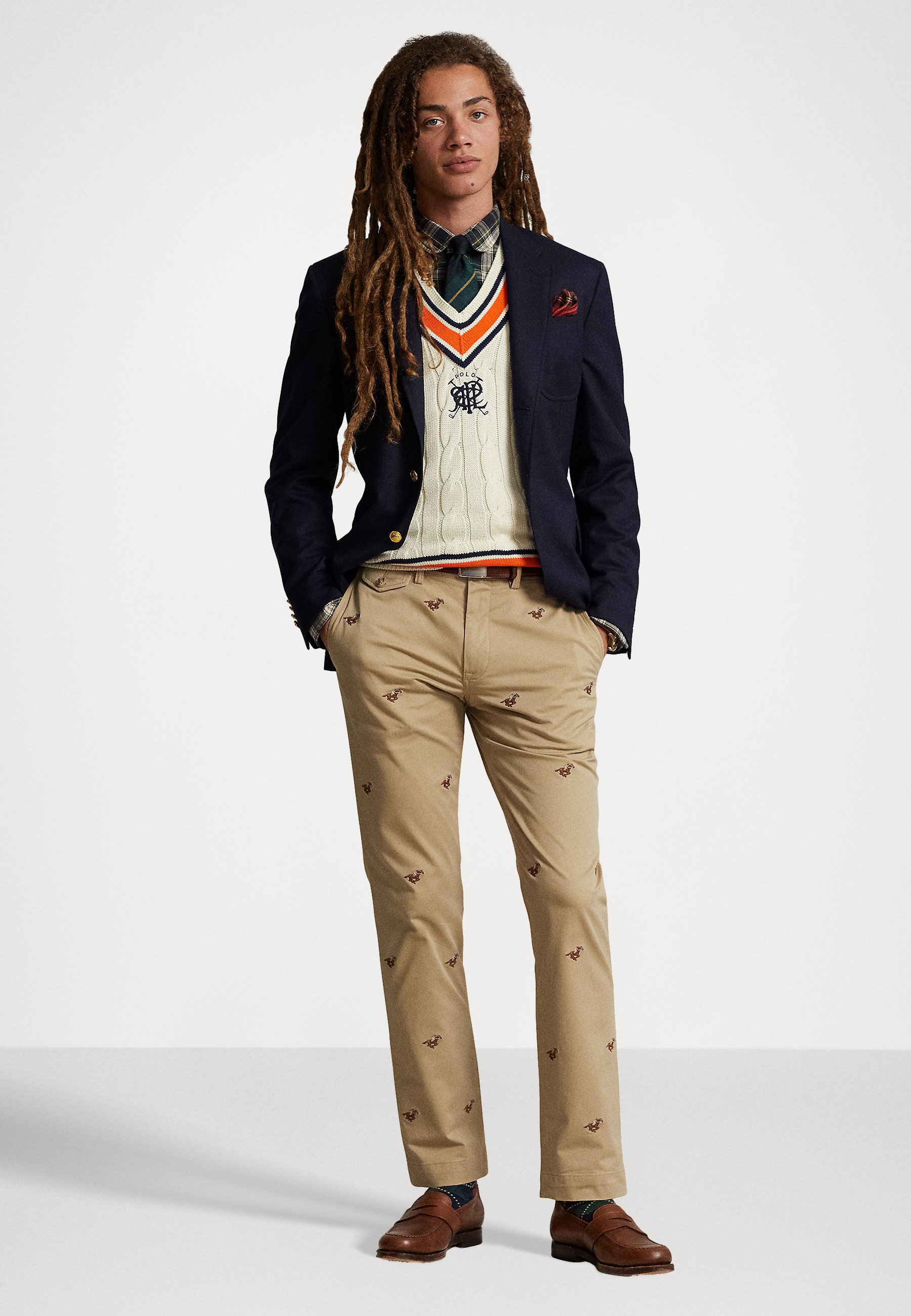 Polo Ralph Lauren FLAT FRONT - Chinos - boating khaki/beige