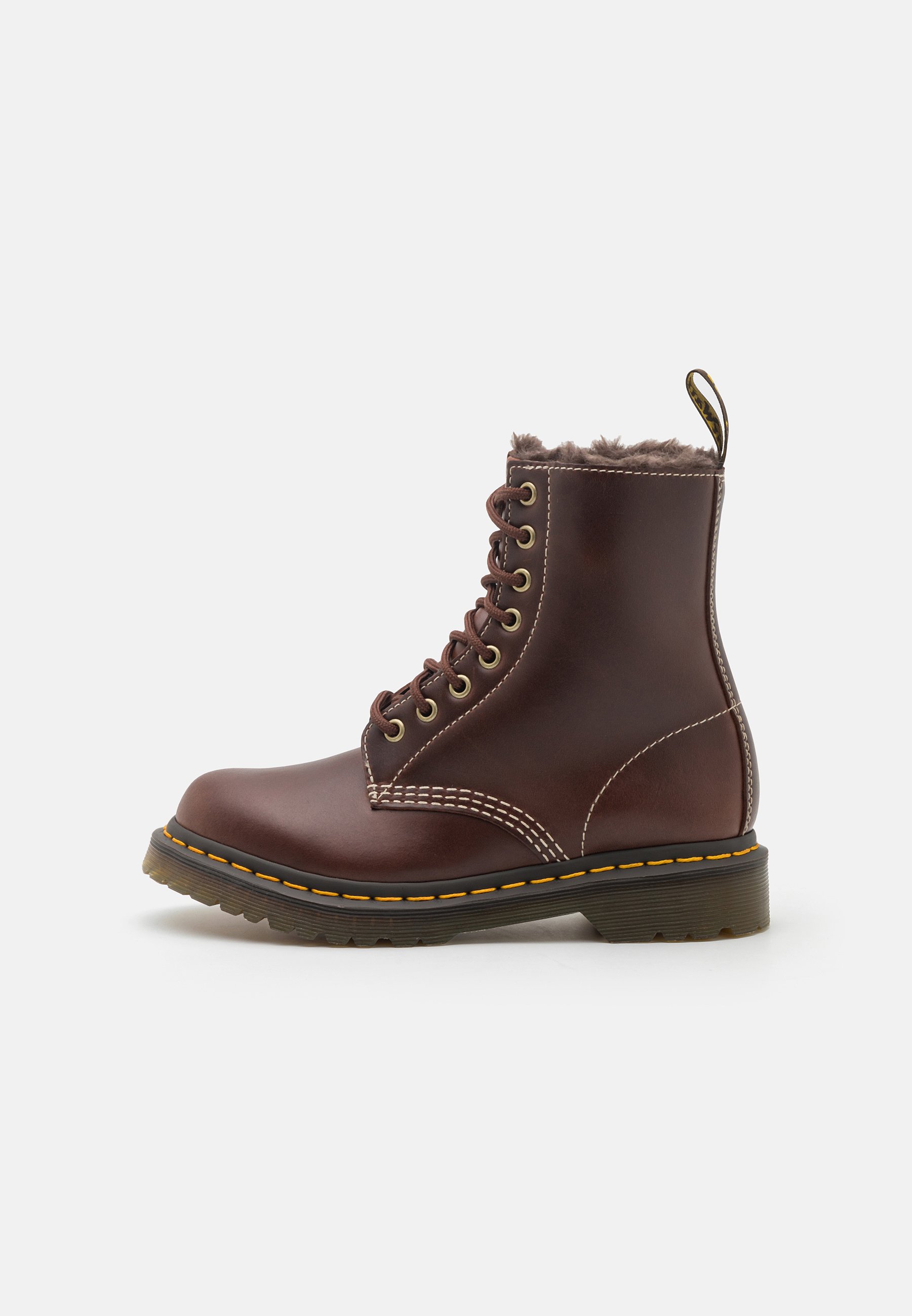 Dr. Martens 1460 SERENA - Lace-up ankle boots - dark brown/light brown/dark brown