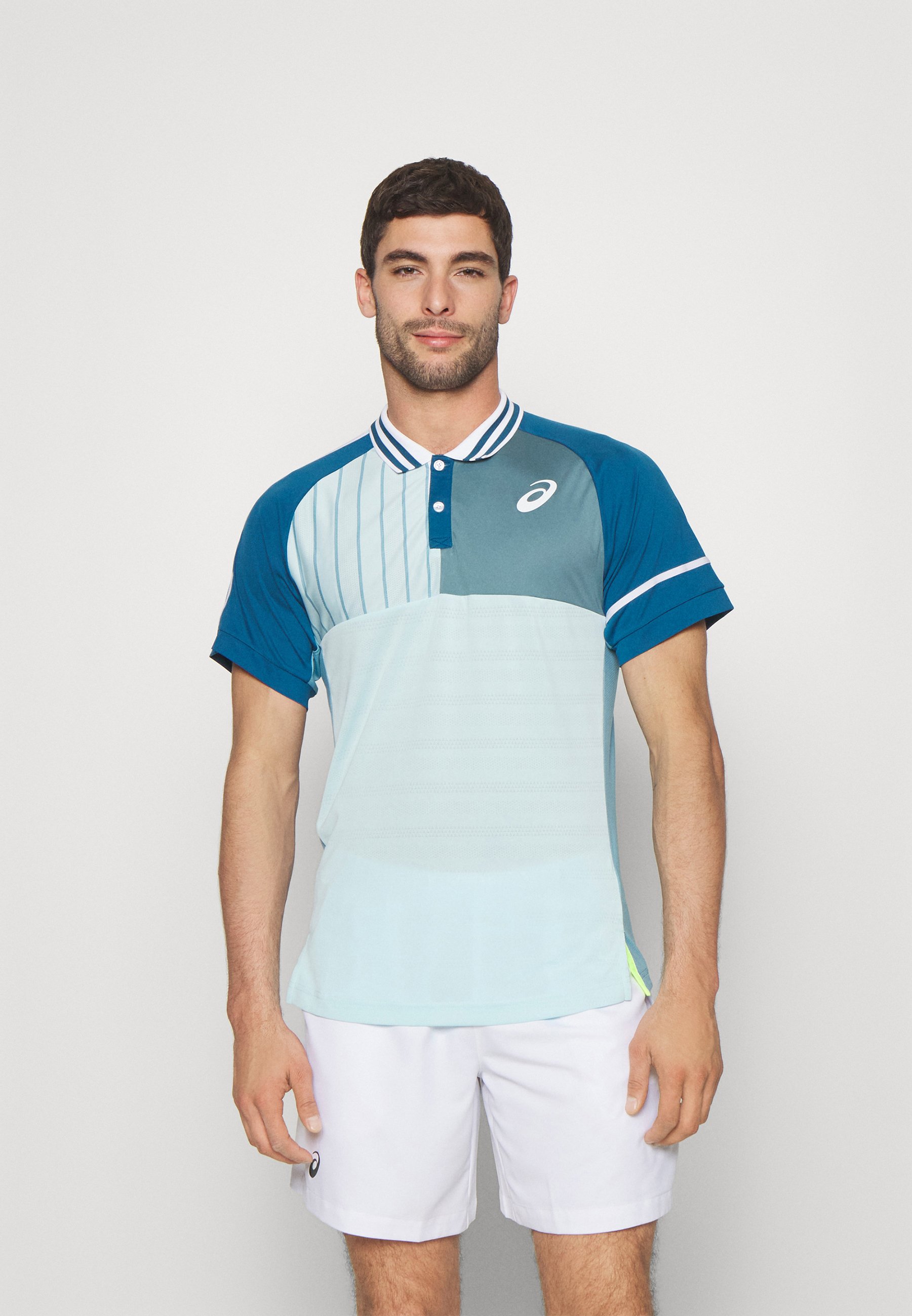 ASICS MATCH - Polo shirt - aquamarine/restfull teal/light blue