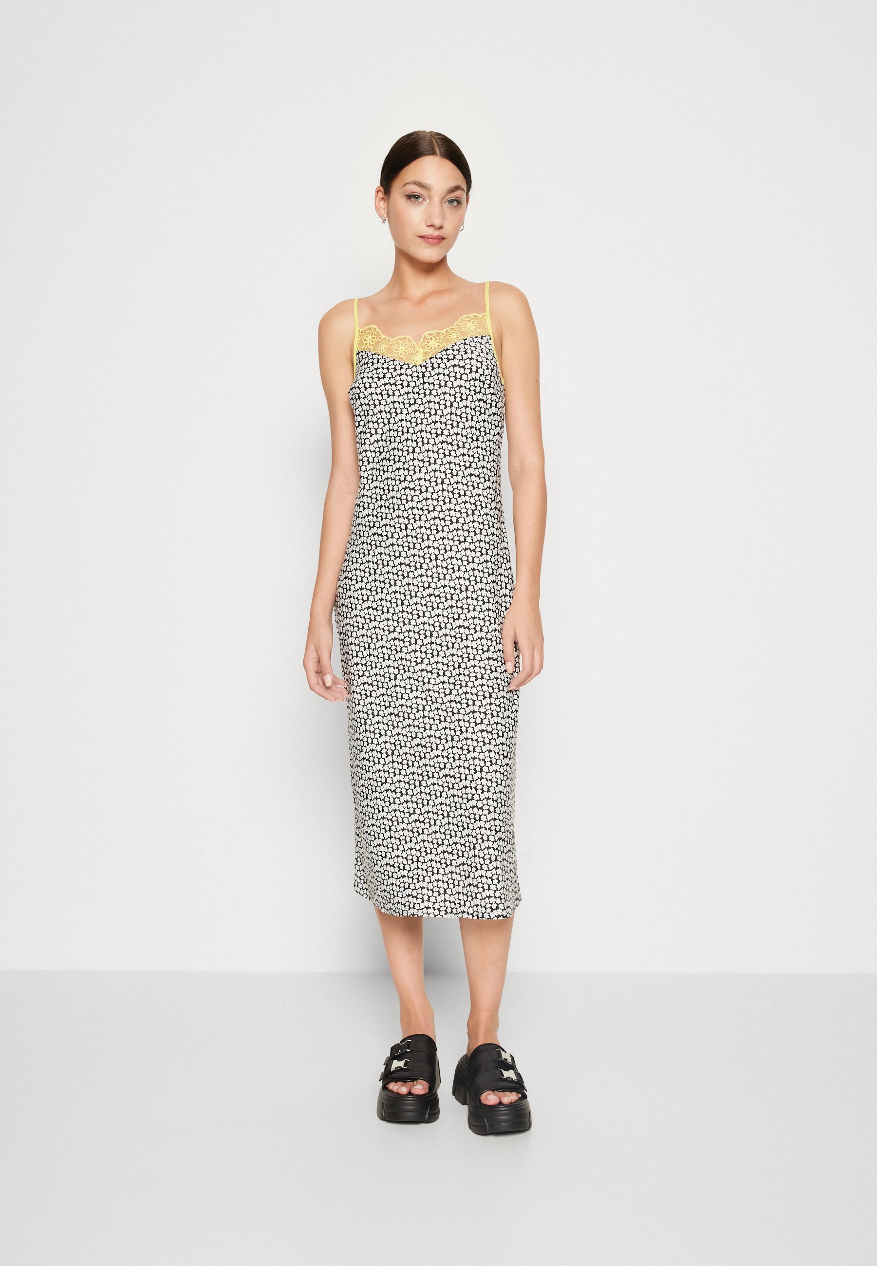 Levi's® MYAH SLIP DRESS - Day dress - aria caviar/multi-coloured