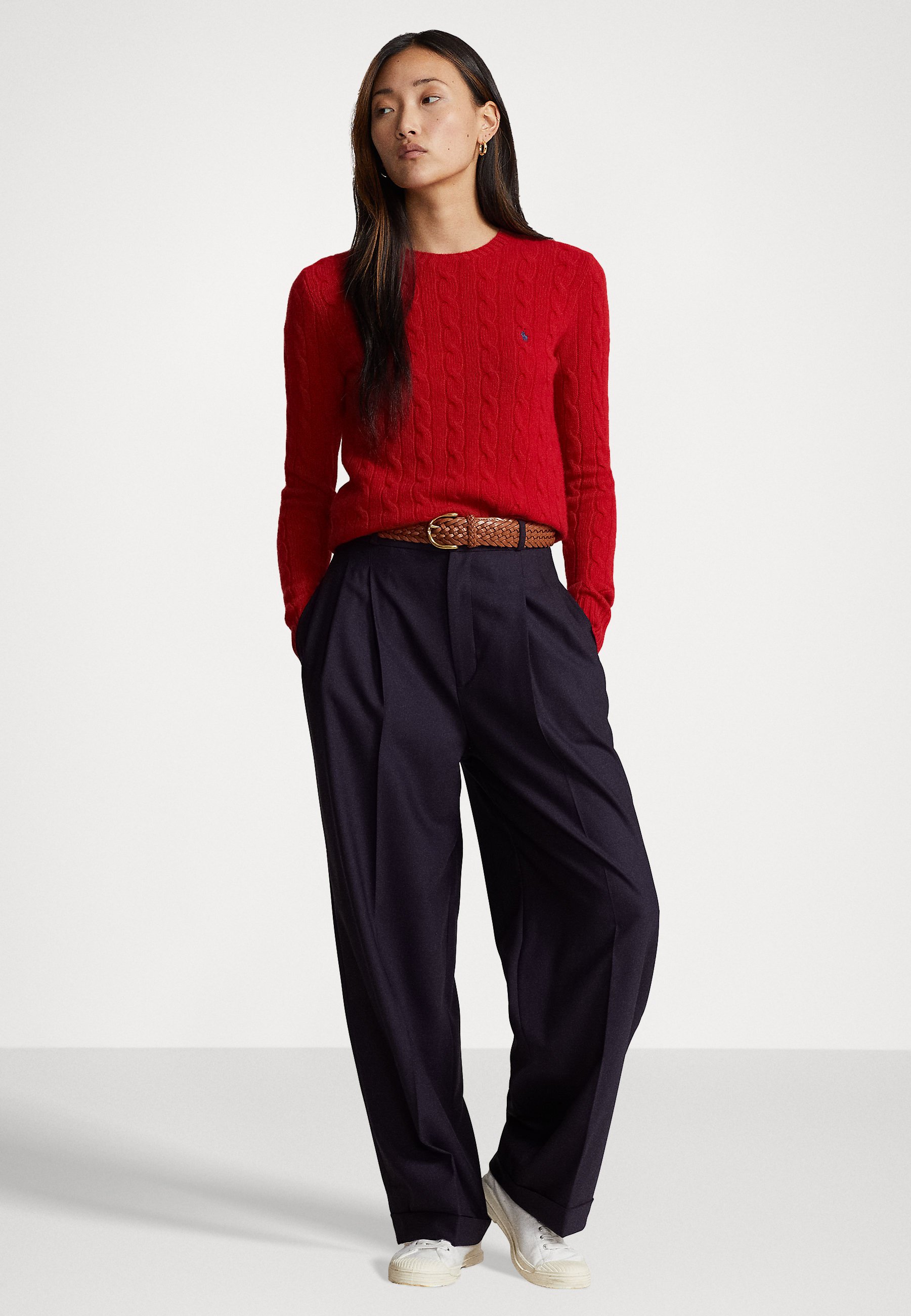 Polo Ralph Lauren JULIANNA LONG SLEEVE - Jumper - new red/mottled red