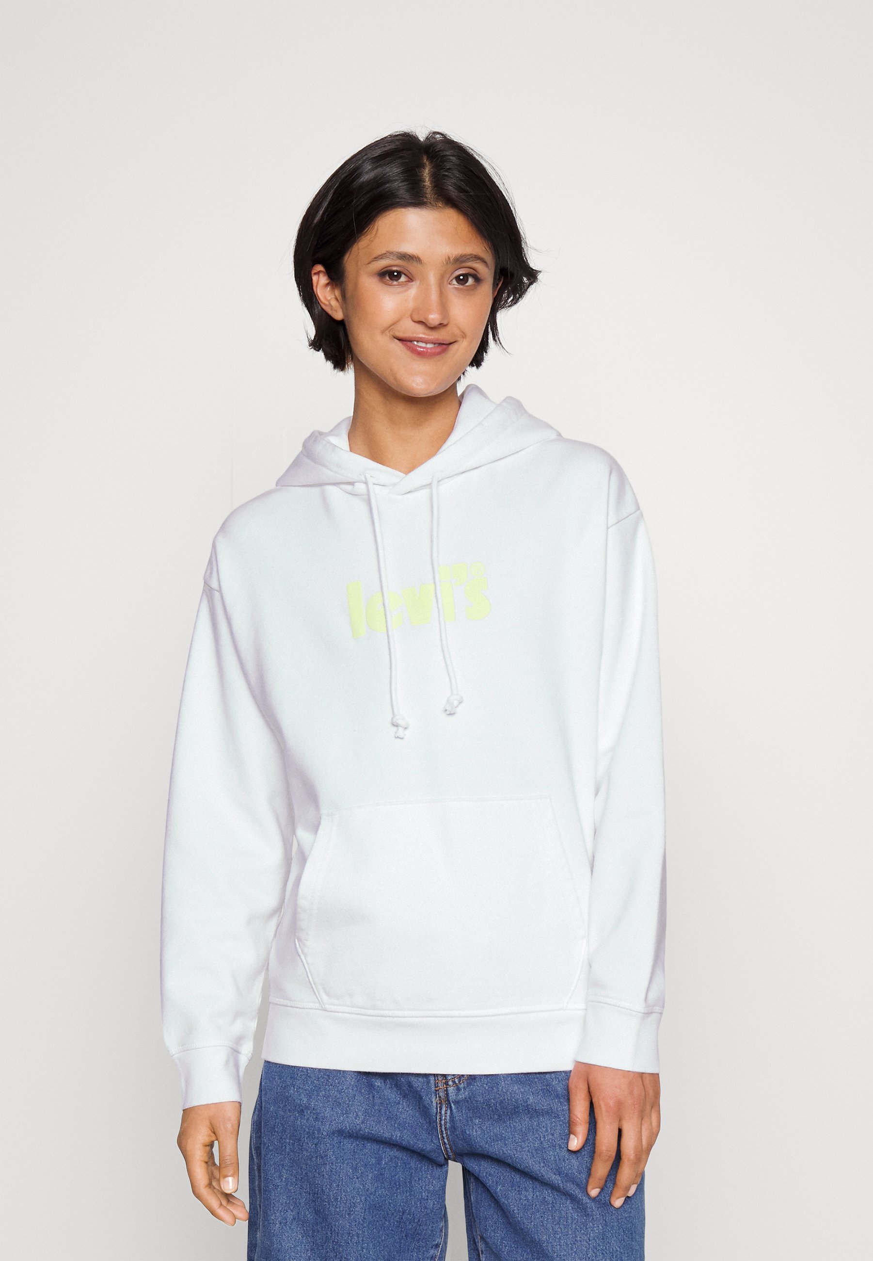 Levi's® GRAPHIC STANDARD HOODIE - Hoodie - bright white/white