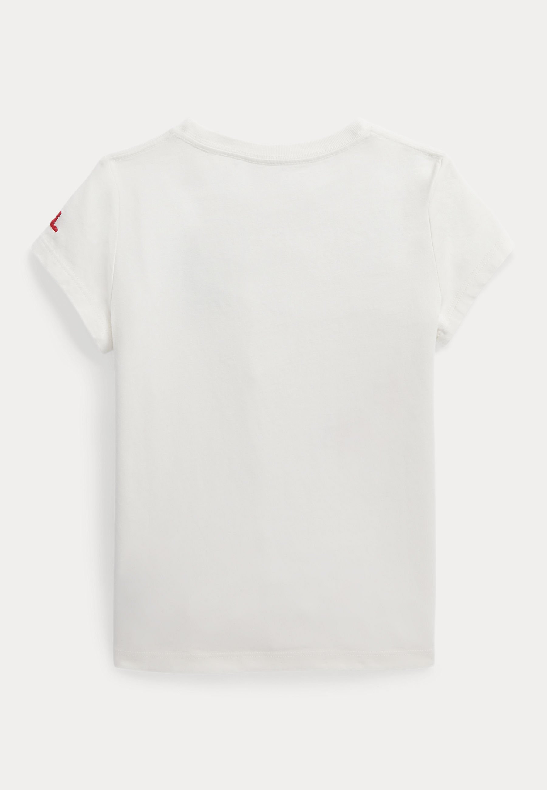 Polo Ralph Lauren BEAR TEE - Print T-shirt - deckwash white/white