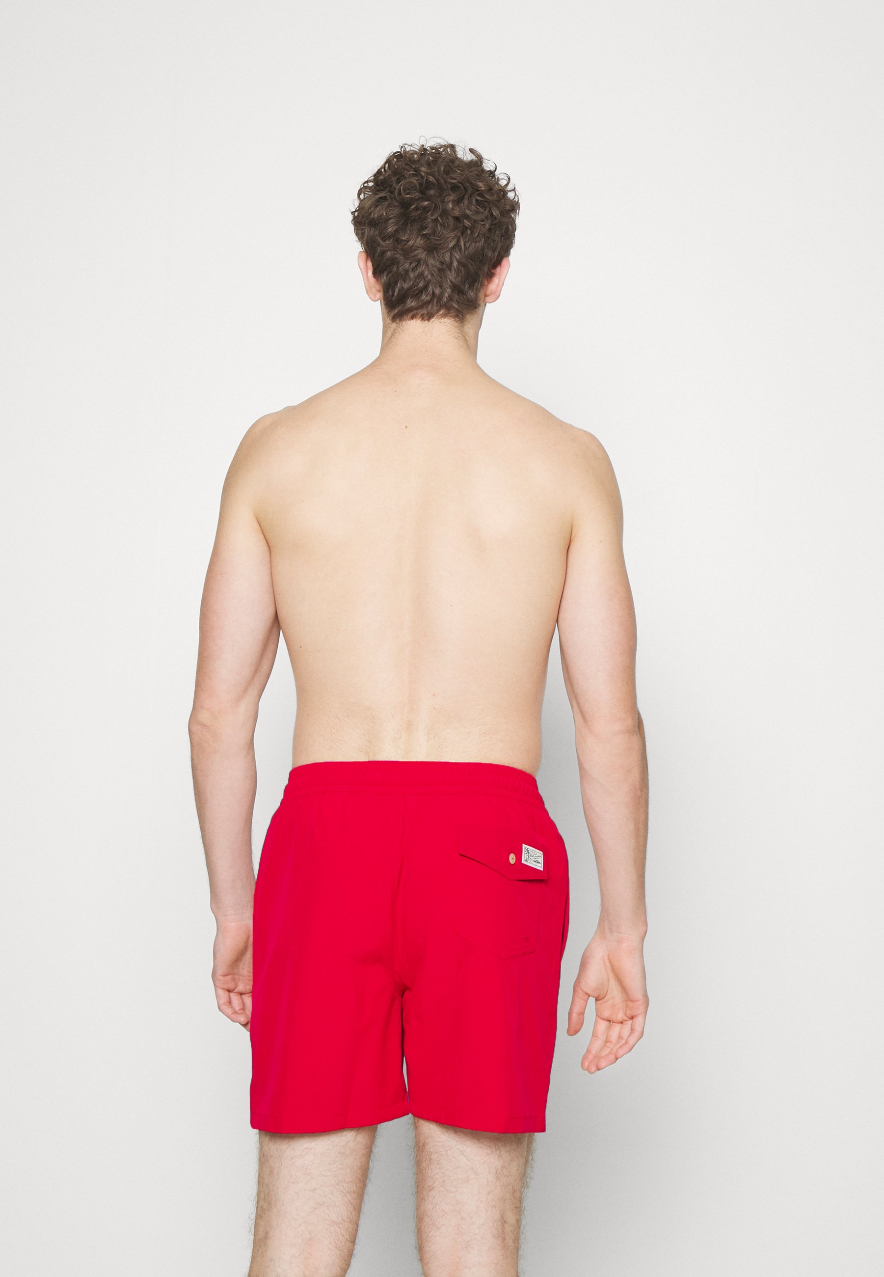 Polo Ralph Lauren SWIMWEAR TRUNK TRAVELER - Swimming shorts - red/dark blue