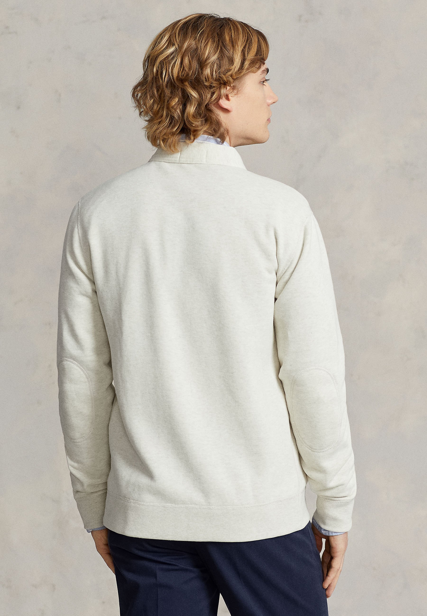 Polo Ralph Lauren LONG SLEEVE - Zip-up sweatshirt - new sand heather/off-white
