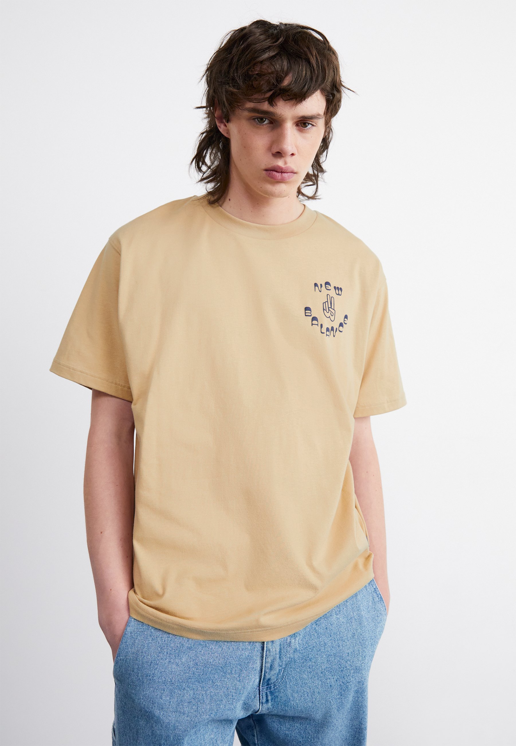 NB MOVIN EASY CARTOON  - Print T-shirt - beige