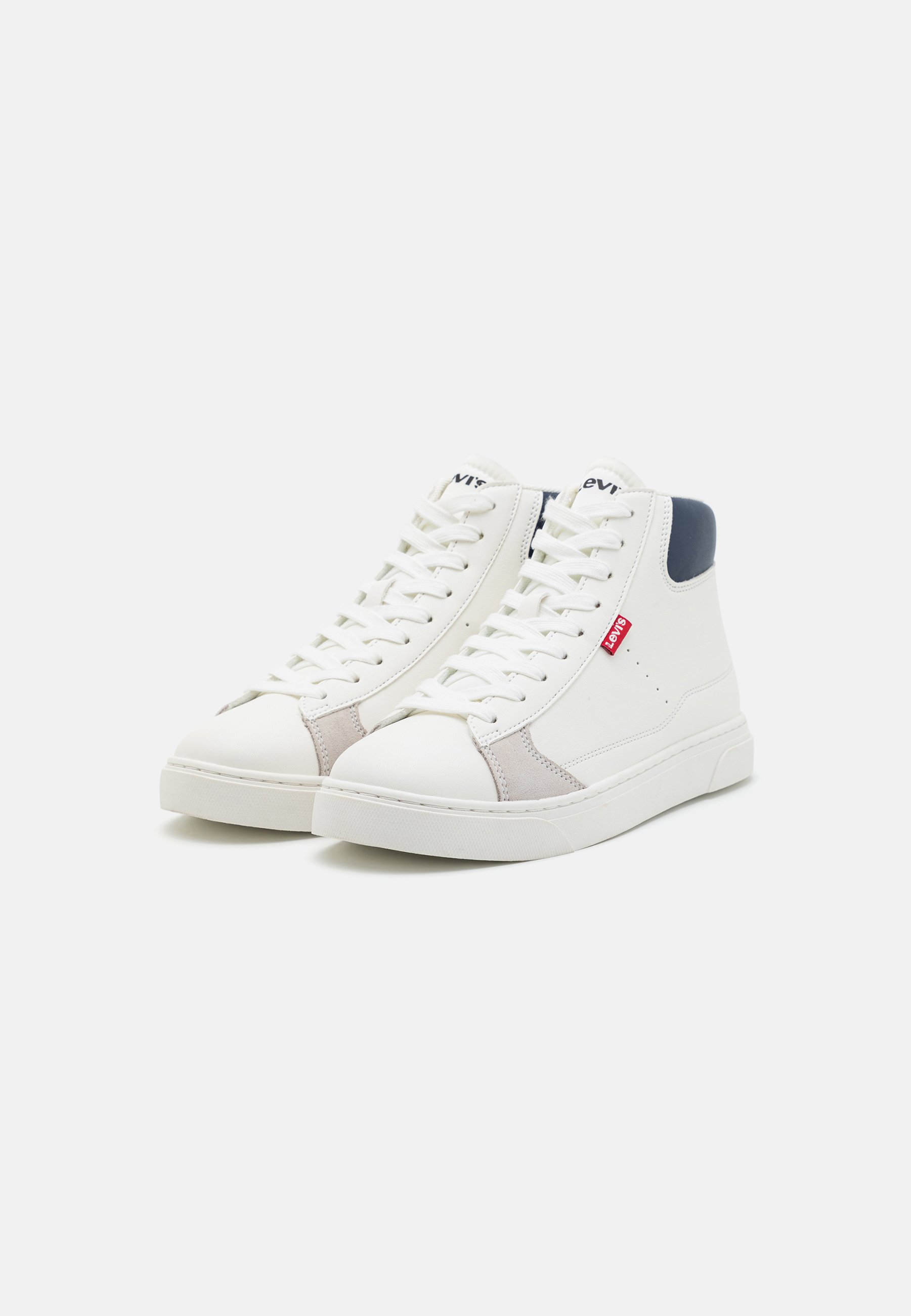Levi's® BRYSON MID UNISEX - High-top trainers - white/blue/white