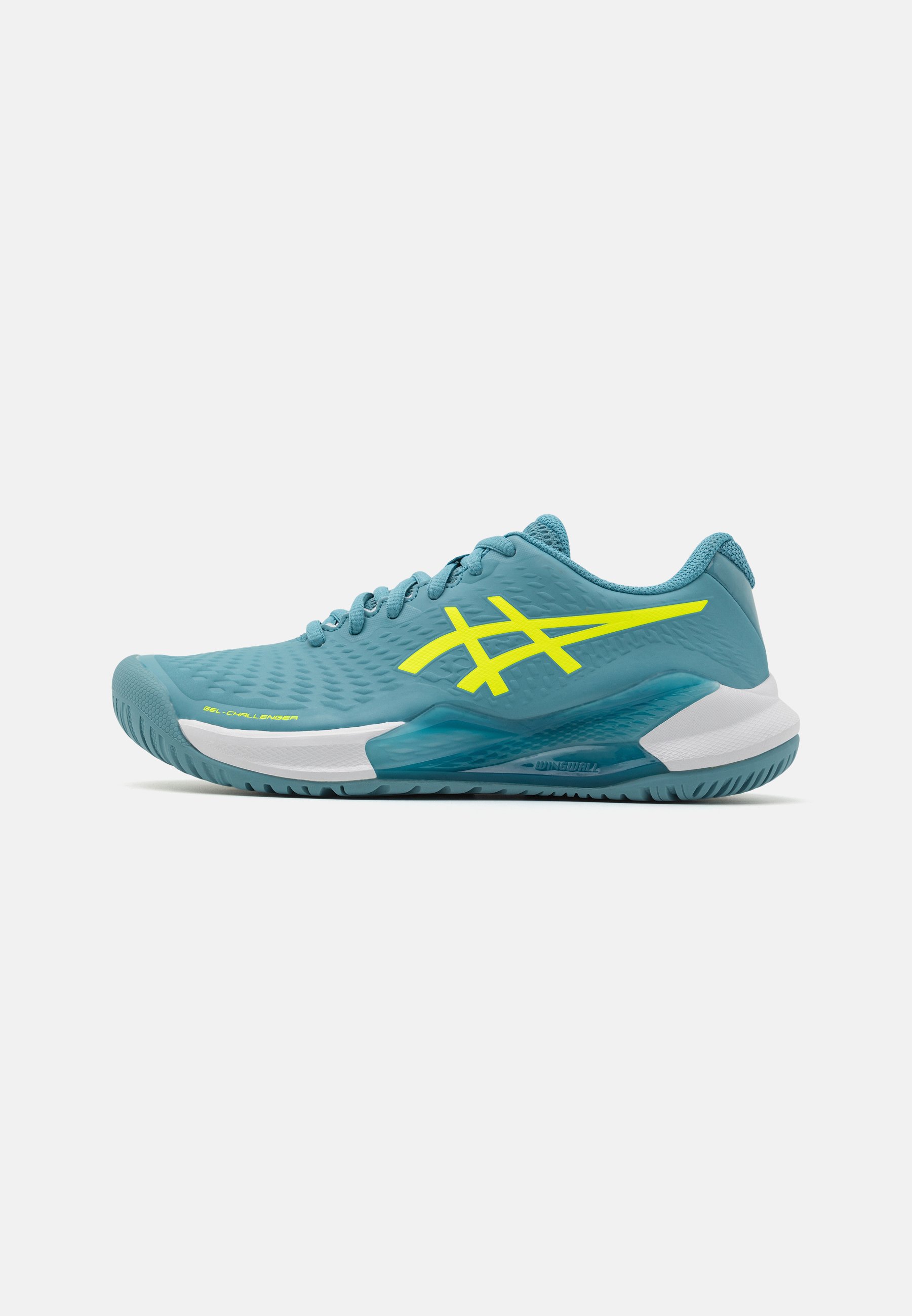 ASICS GEL-CHALLENGER 14 - Multicourt tennis shoes - gris blue/safety yellow/blue