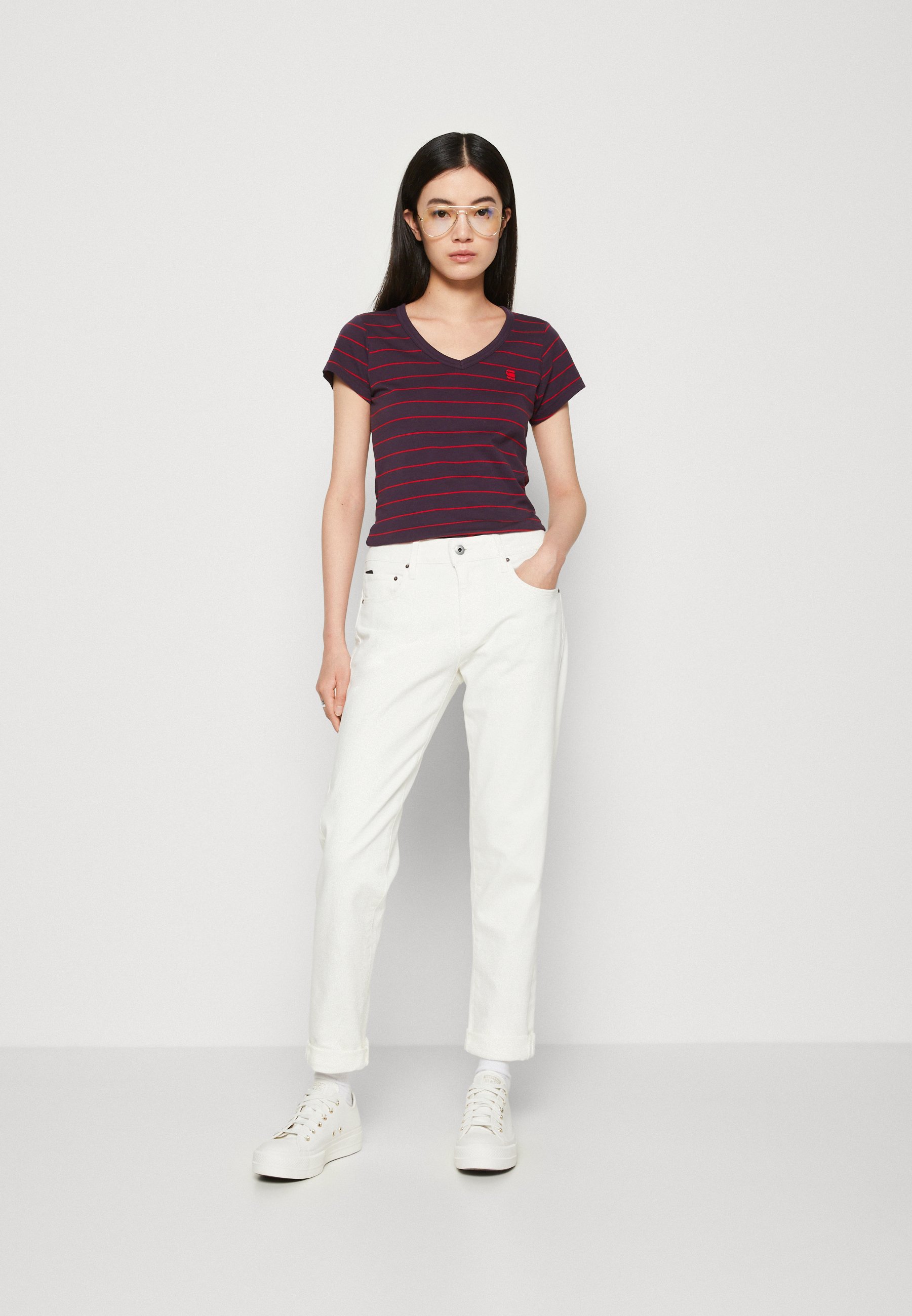 G-Star KATE BOYFRIEND - Relaxed fit jeans - white/white denim