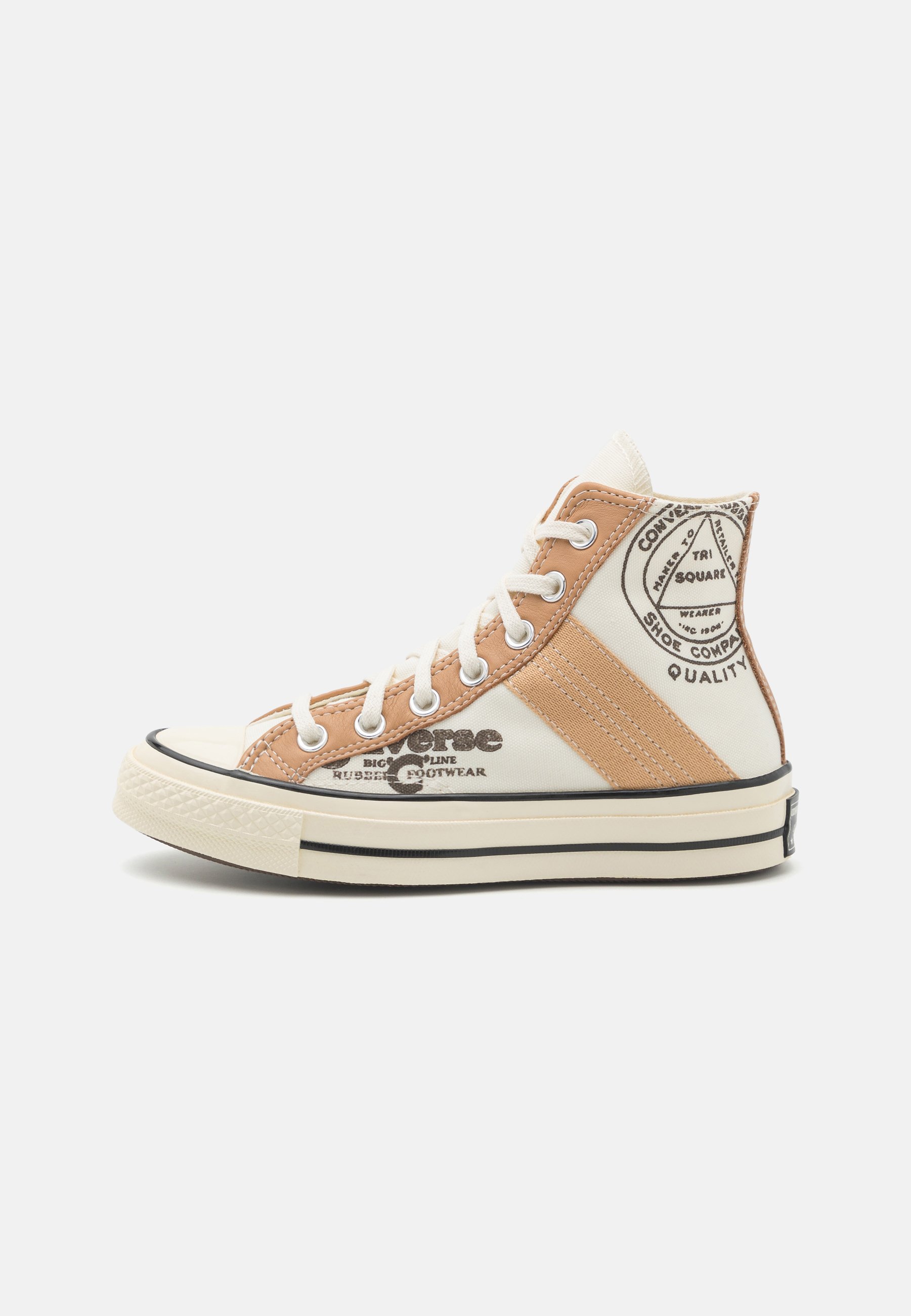 Converse CHUCK UNISEX - High-top trainers - egret/champagne tan/black/off-white