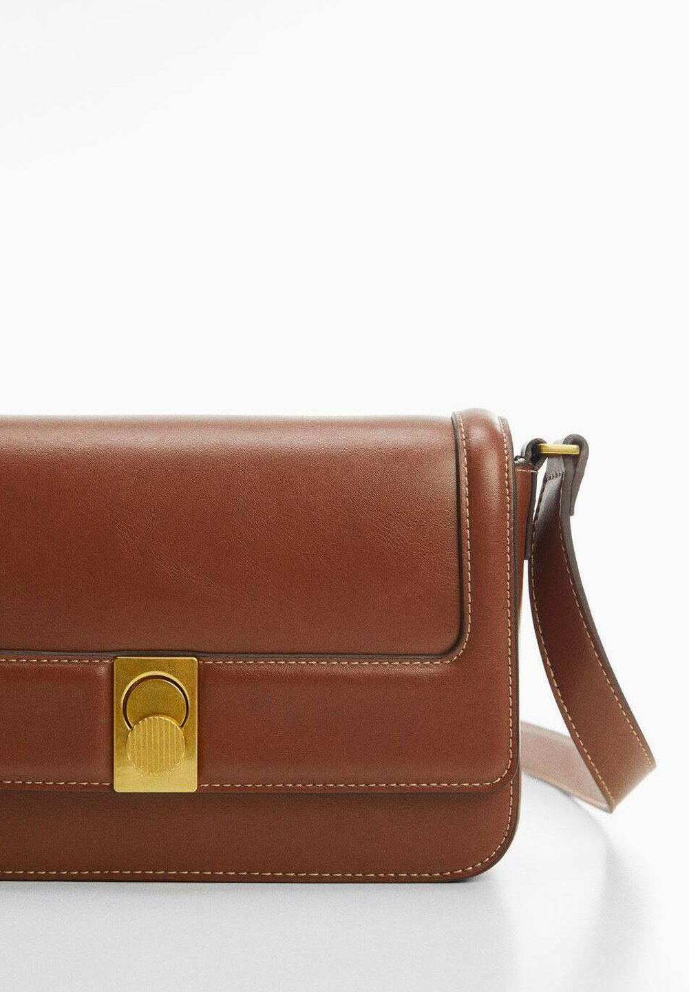 Mango LUXOR - Across body bag - marron moyen/brown