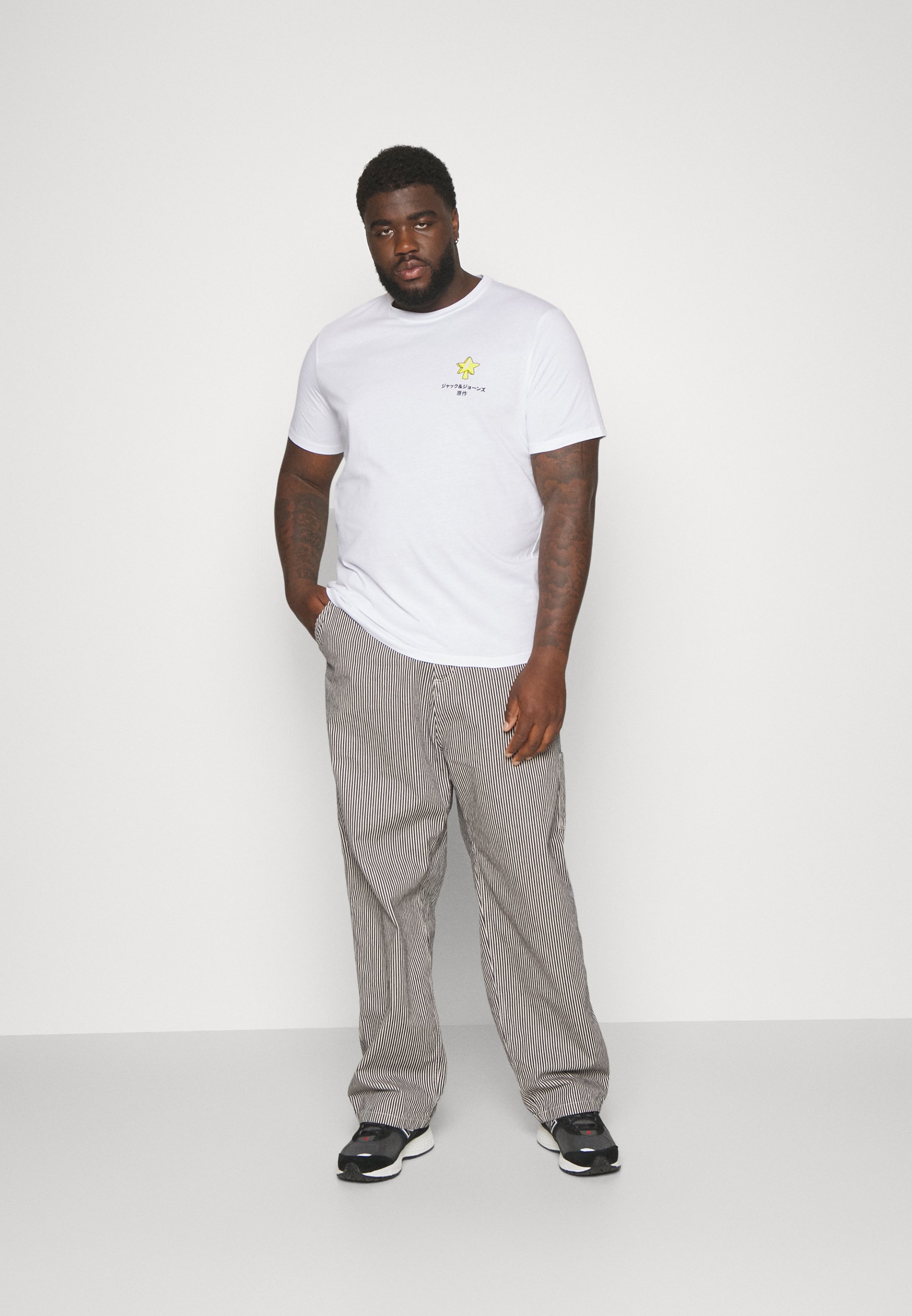 Jack &Jones JORCEREMONY TEE CREW NECK - Print T-shirt - white