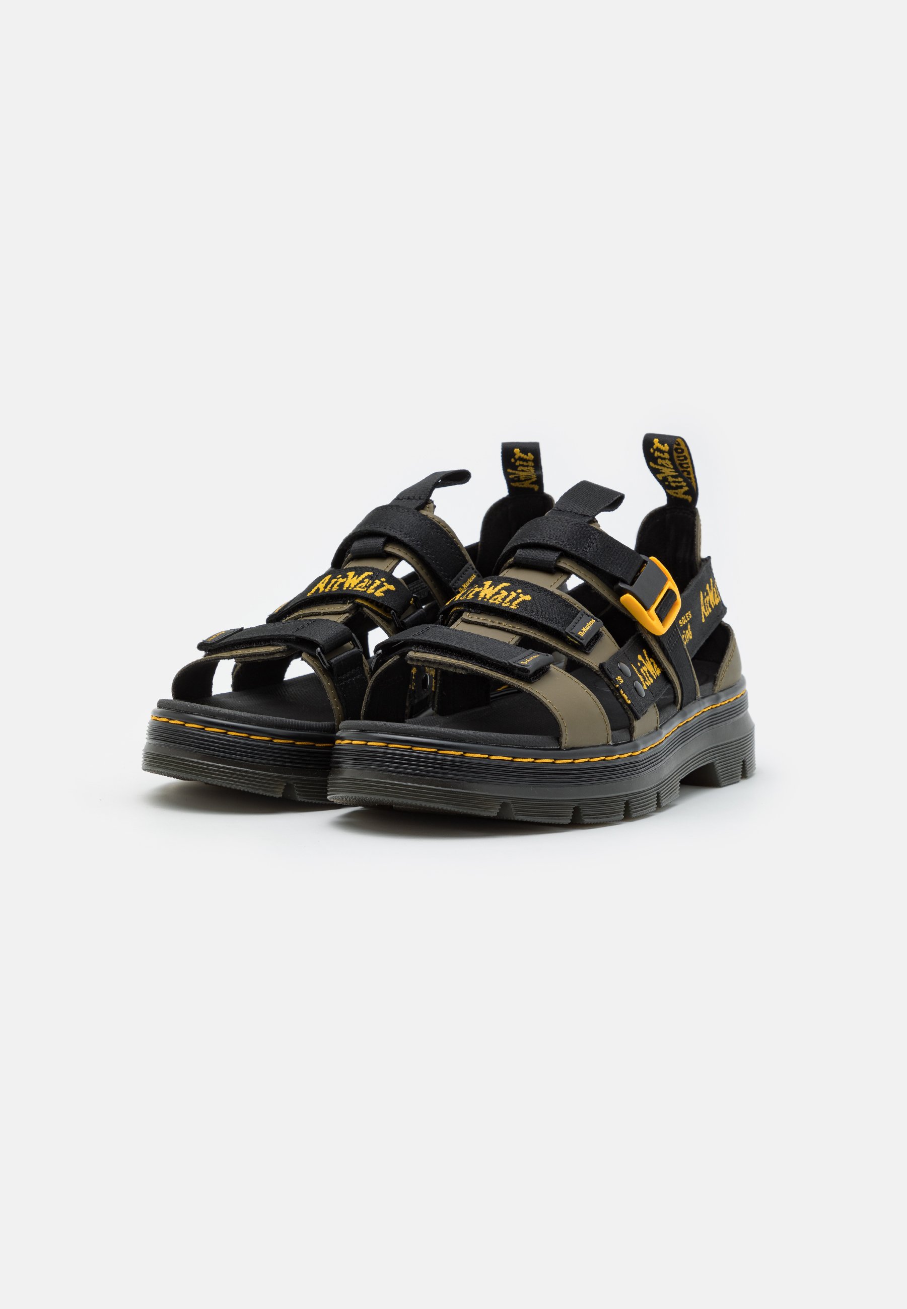 Dr. Martens PEARSON II UNISEX - Walking sandals - olive/black/yellow/olive