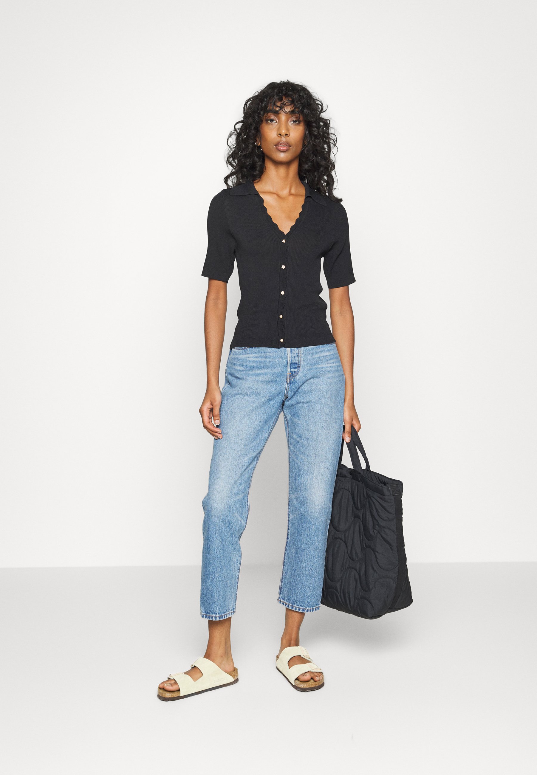 Levi's® 501® CROP - Straight leg jeans - must be mine/stone blue denim