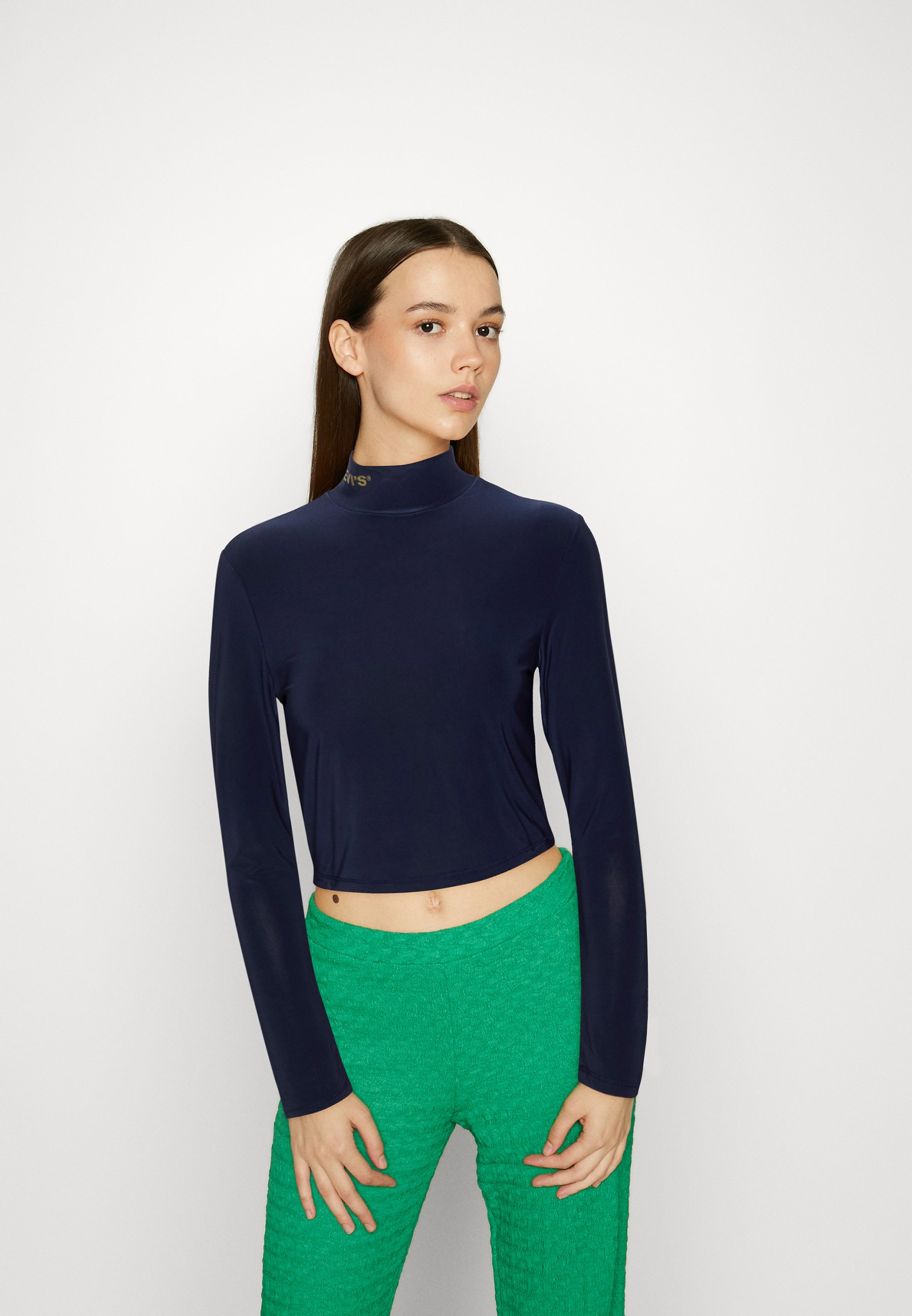 Levi's® GRAPHIC RORY SECOND SKIN - Long sleeved top - total eclipse/blue