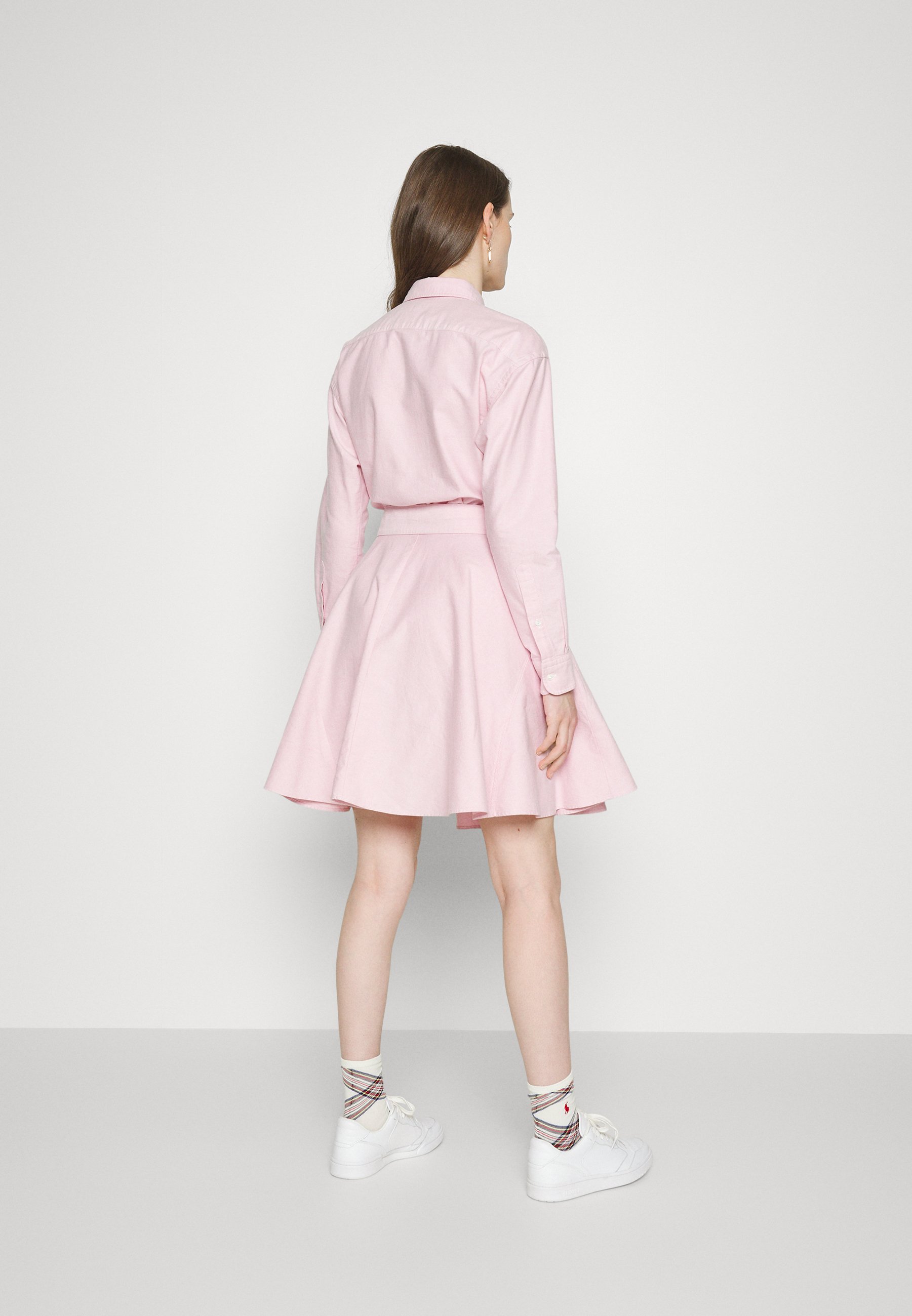 Polo Ralph Lauren LONG SLEEVE DAY DRESS - Shirt dress - carmel pink/pink