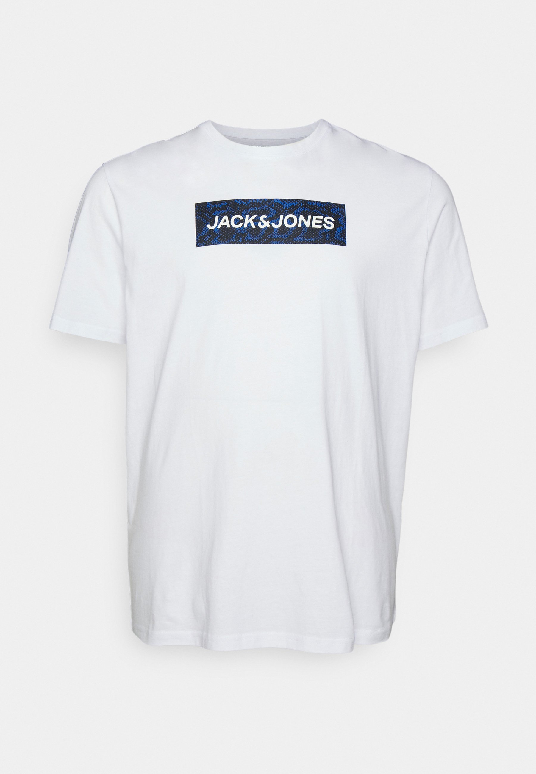 Jack &Jones JCONAVIGATOR LOGO TEE CREW NECK - Print T-shirt - white