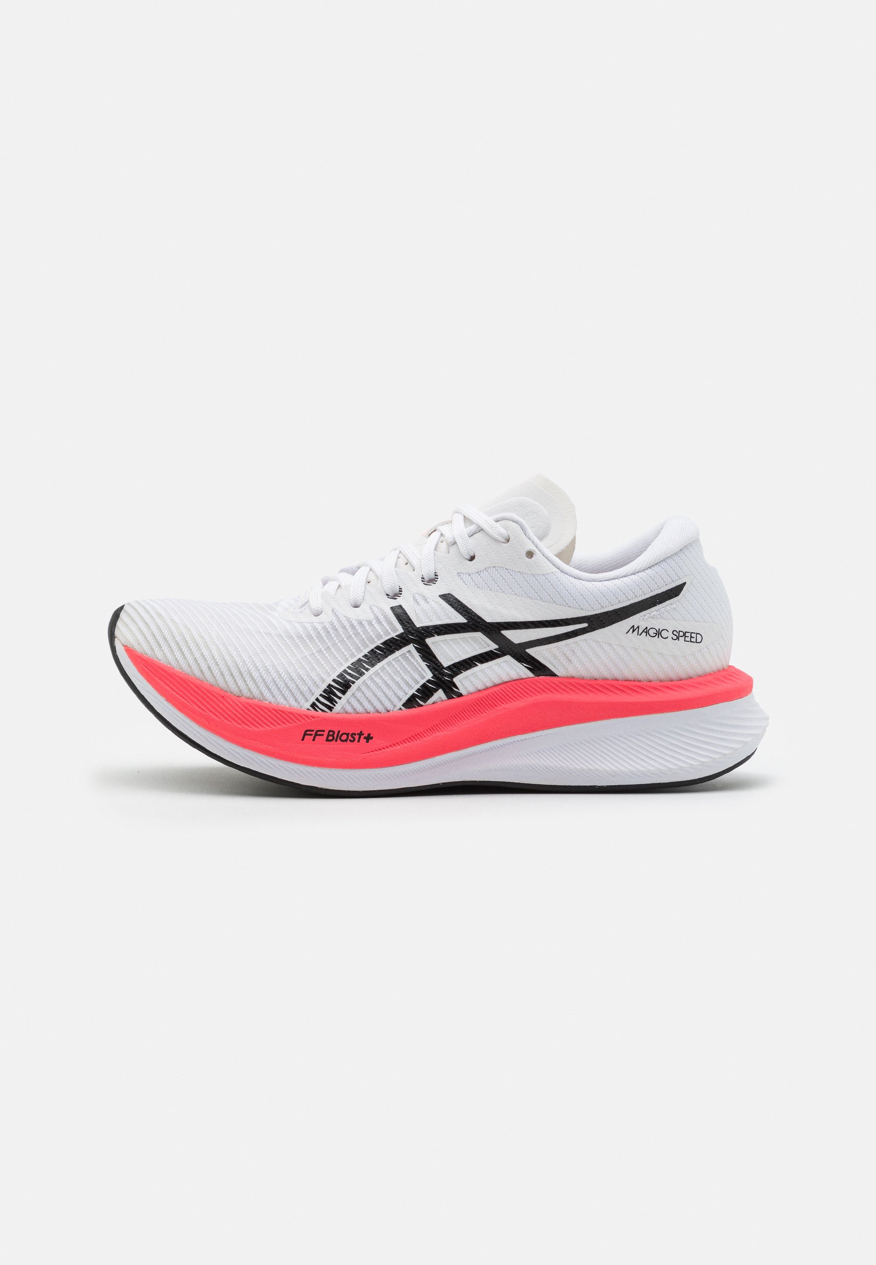ASICS MAGIC SPEED 3 - Neutral running shoes - white/black/white
