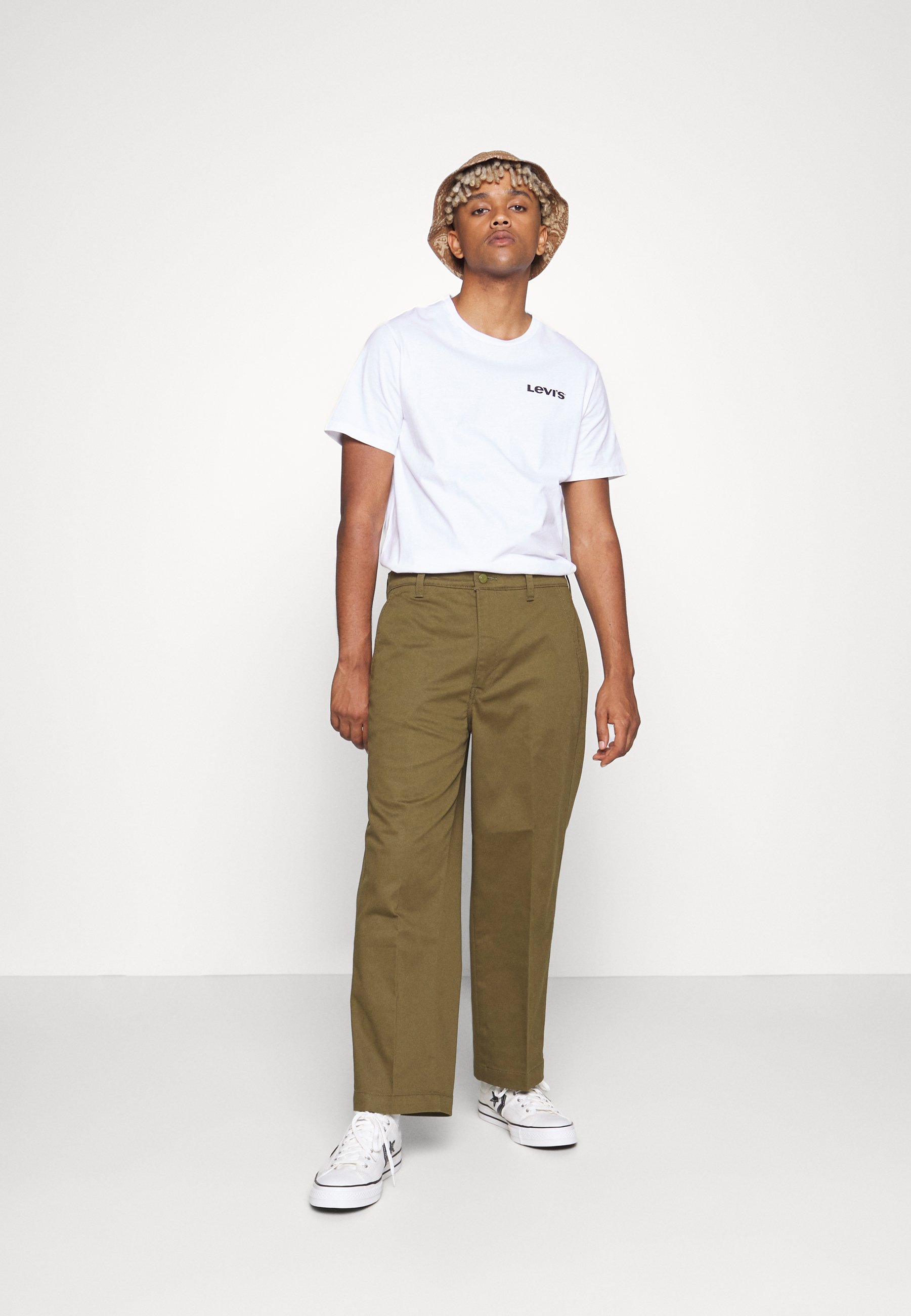 Levi's® STA PREST WLC II - Trousers - dark olive/olive
