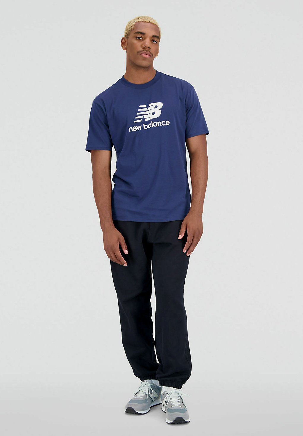 NB ESSENTIALS LOGO - Print T-shirt - navy/dark blue