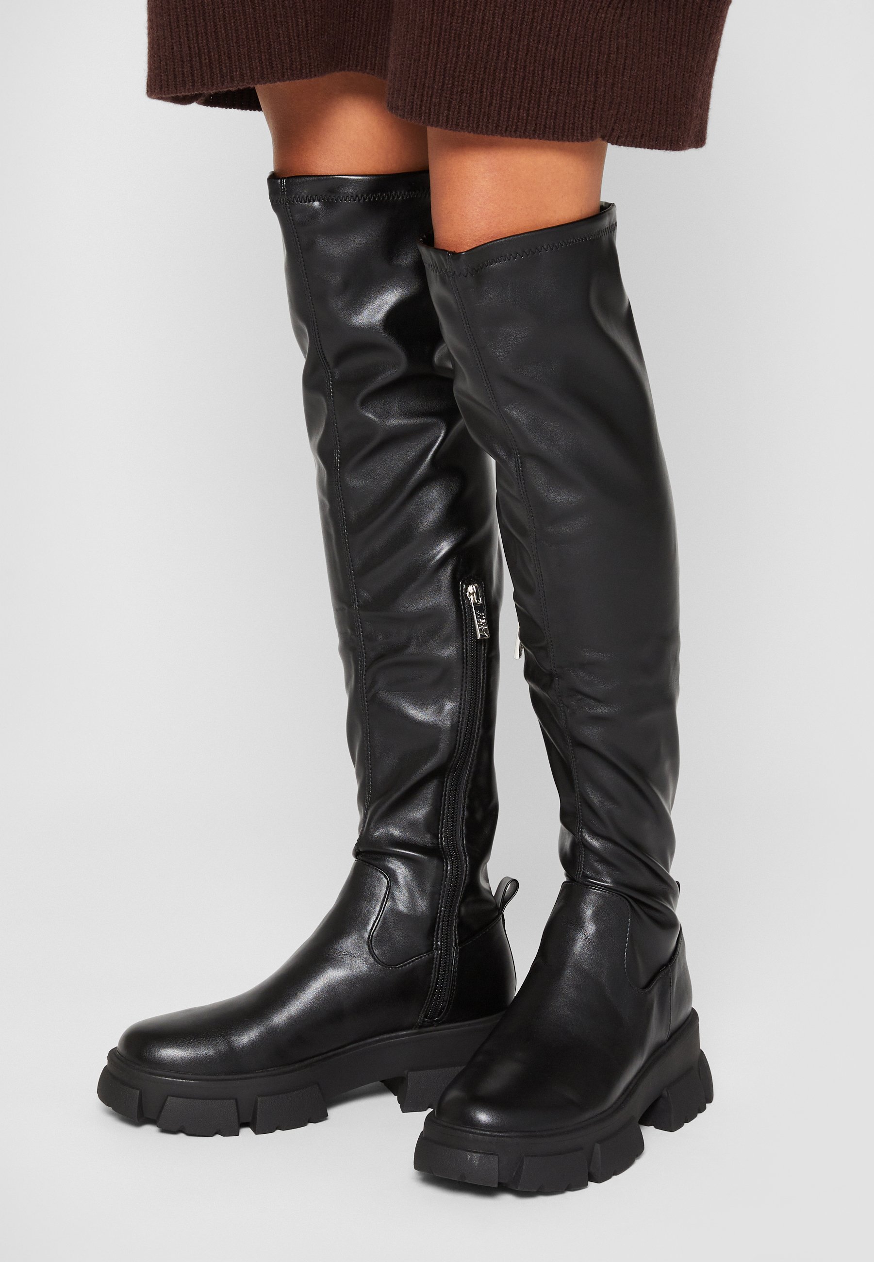 Steve Madden RIVEREDGE - Platform boots - black