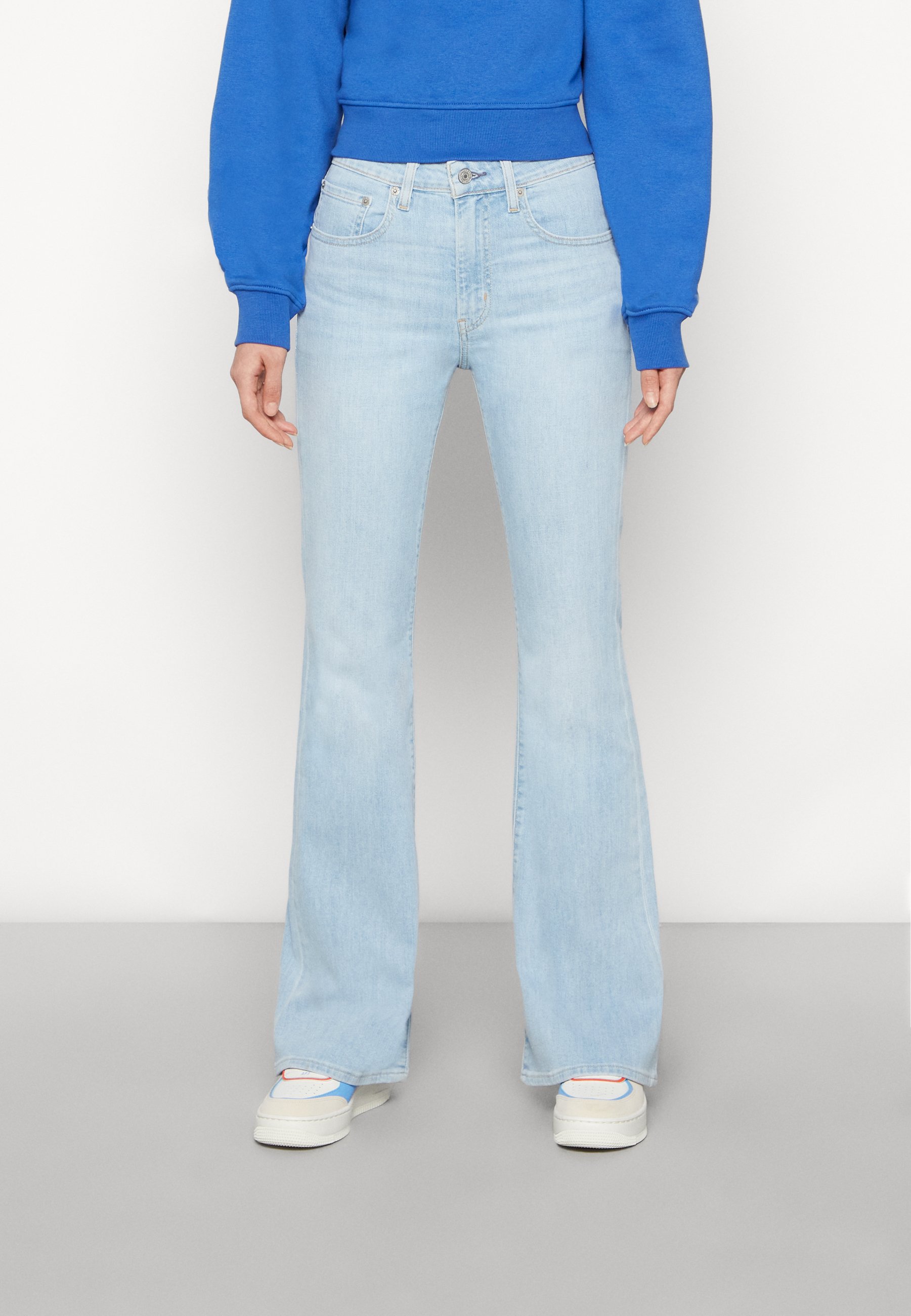 Levi's® 726™ HIGH RISE FLARE - Flared Jeans - snatched/light-blue denim