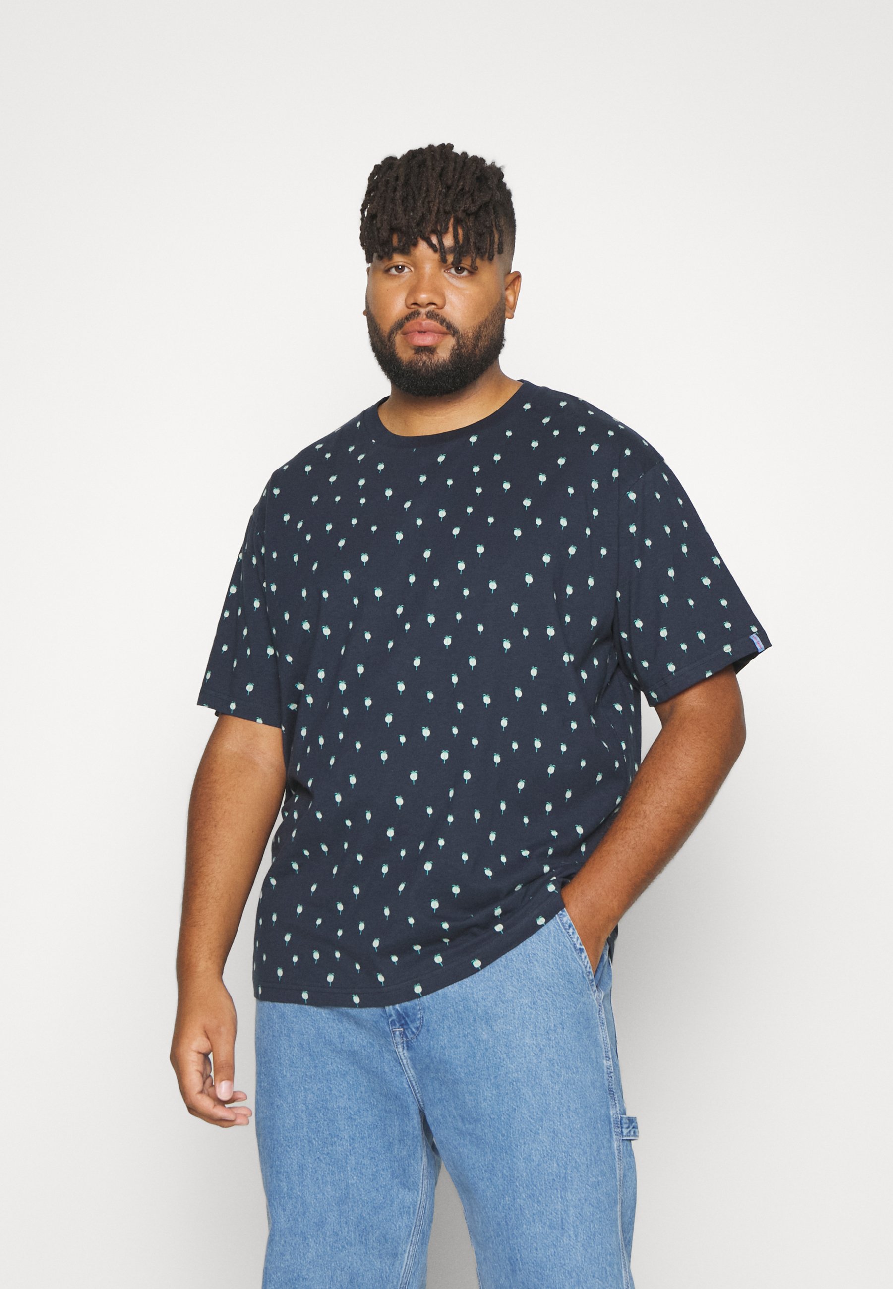 Scotch & Soda MINI PALM - Print T-shirt - navy/dark blue