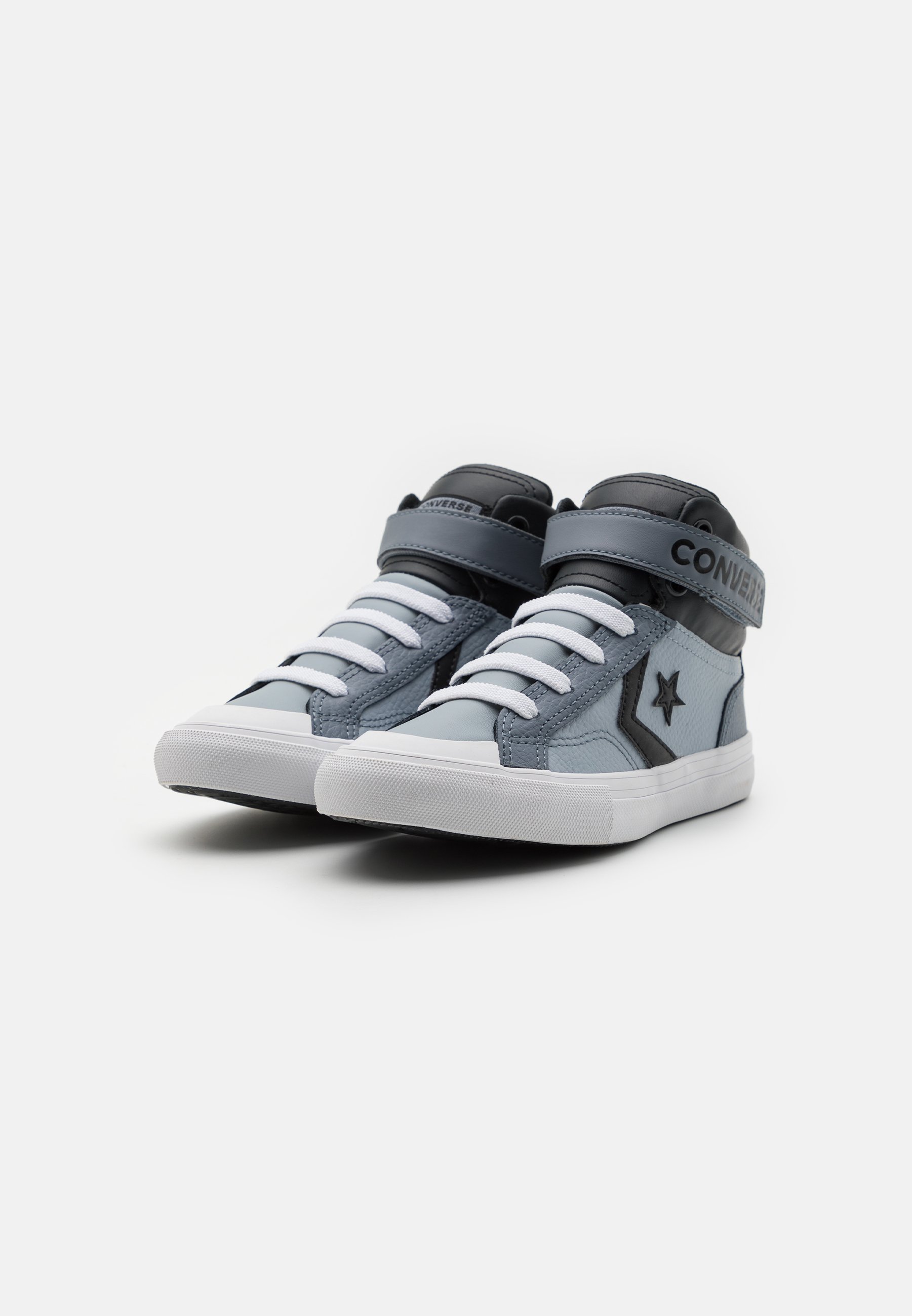 Converse PRO BLAZE STRAP VINTAGE ATHLETIC KID UNISEX - High-top trainers - heirloom silver/black/white/light blue