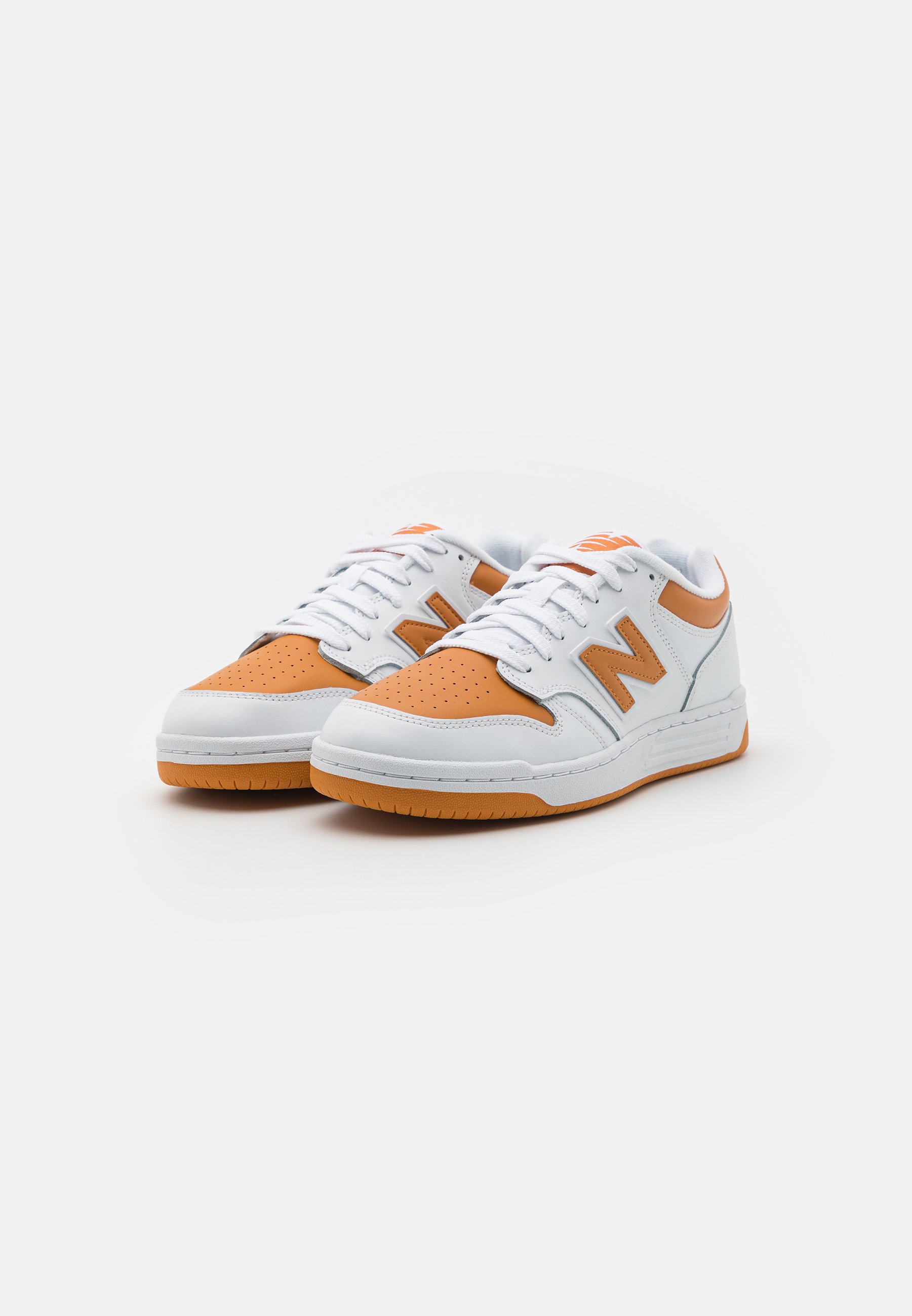 NB 480L UNISEX - Trainers - white/orange/white