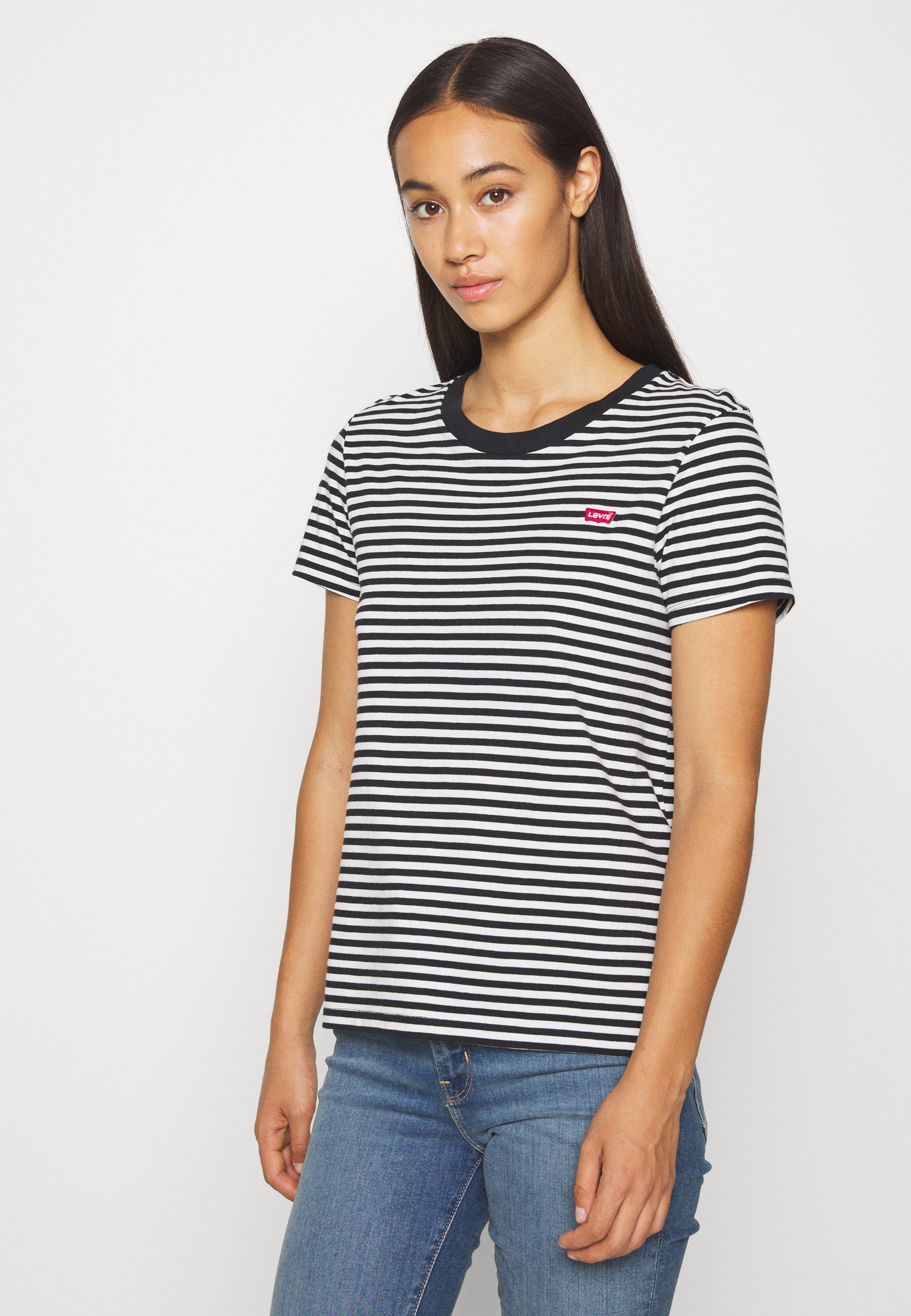 Levi's® PERFECT TEE - Basic T-shirt - black/white/black