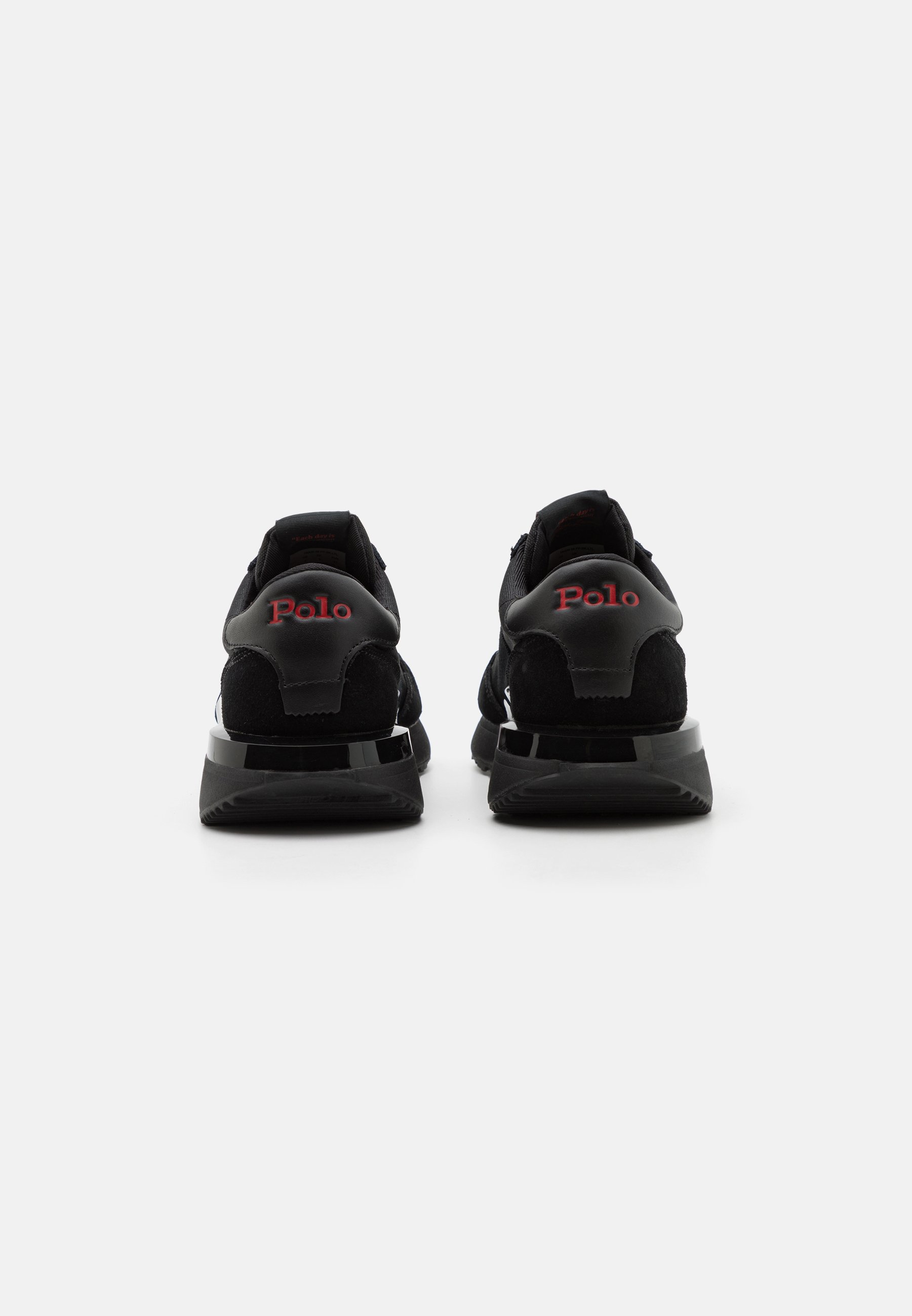 Polo Ralph Lauren TRAIN UNISEX - Trainers - triple black/red/black