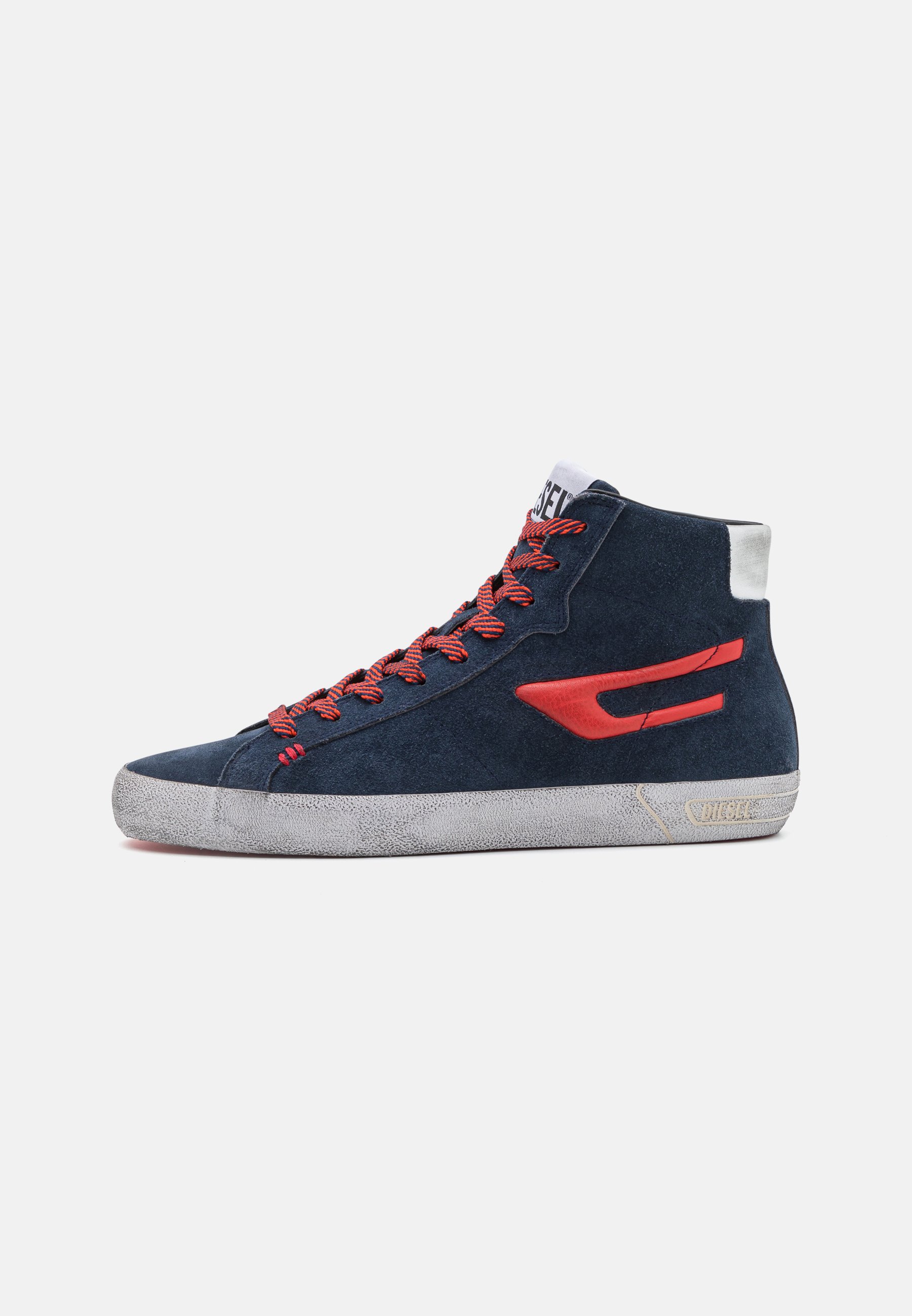 Diesel S-LEROJI MID X UNISEX - High-top trainers - insignia blue/red alert/blue