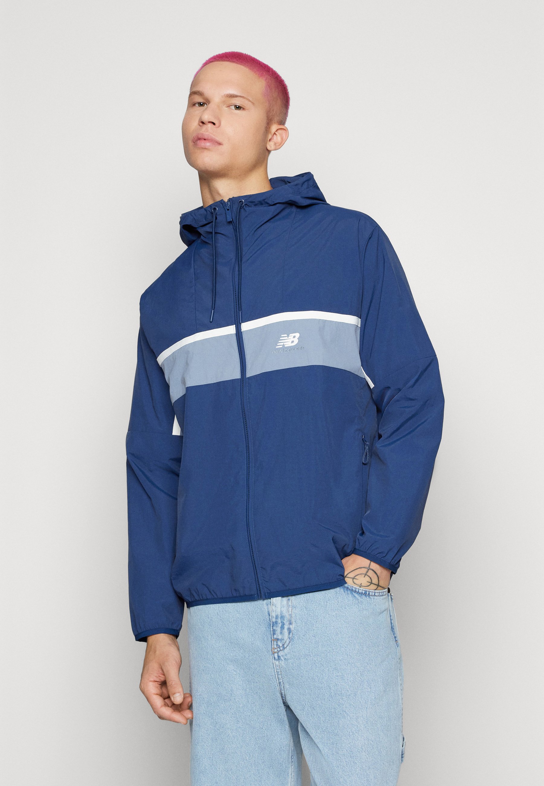 NB ATHLETICS REMASTERED JACKET - Summer jacket - arctic grey/blue