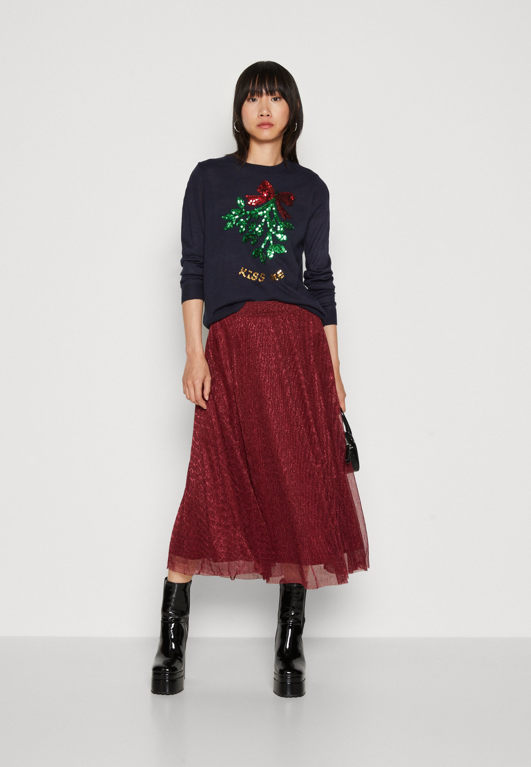 ONLY ONLXMAS MISTLETOE O NECK - Jumper - night sky/dark blue