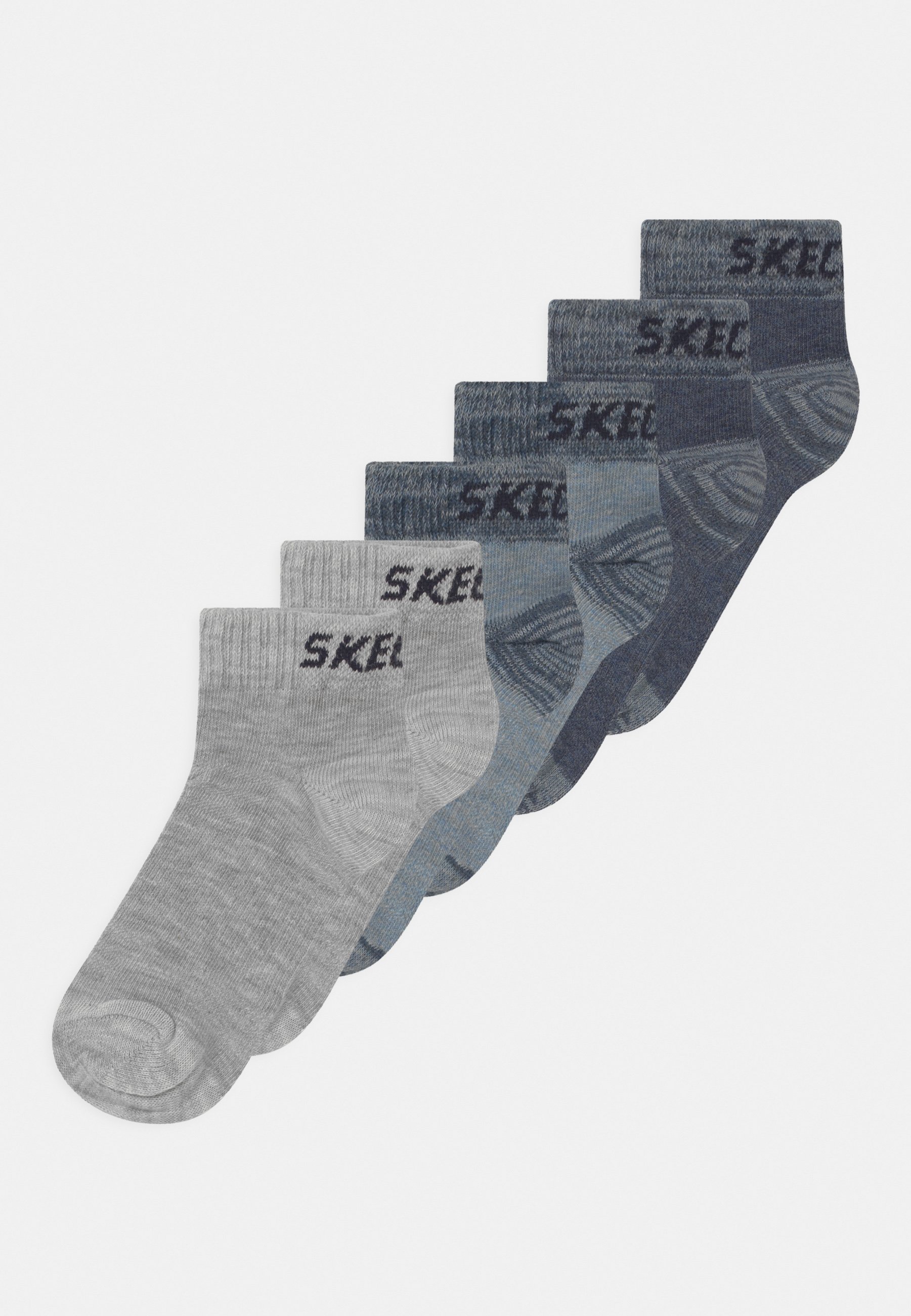 Skechers ONLINE BOYS VENTILATION QUARTER 3 PACK - Socks - stone melange/blue
