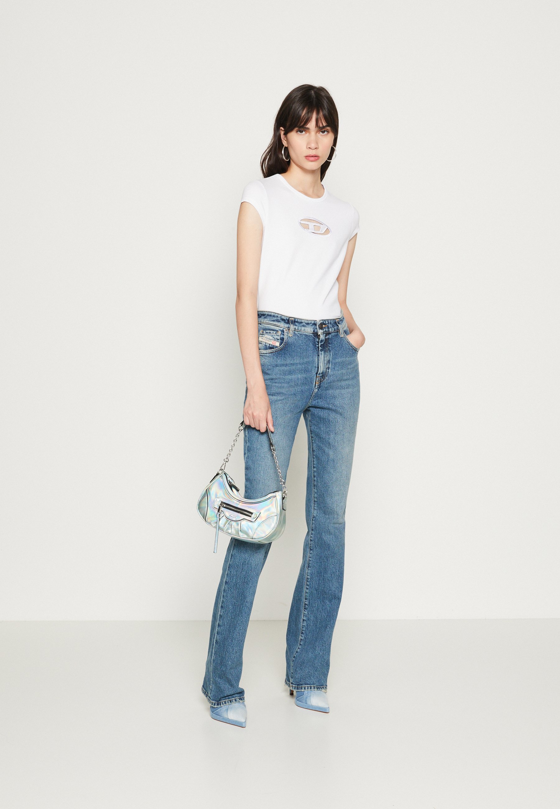 Diesel T-ANGIE - Print T-shirt - white