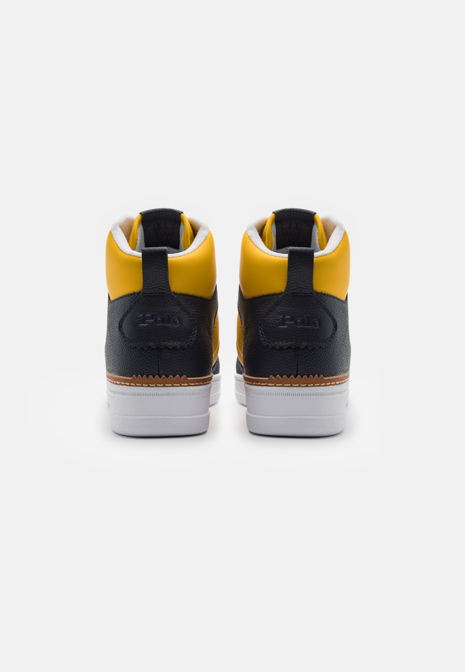 Polo Ralph Lauren MASTERS MID LACE UNISEX - High-top trainers - navy/gold/dark blue