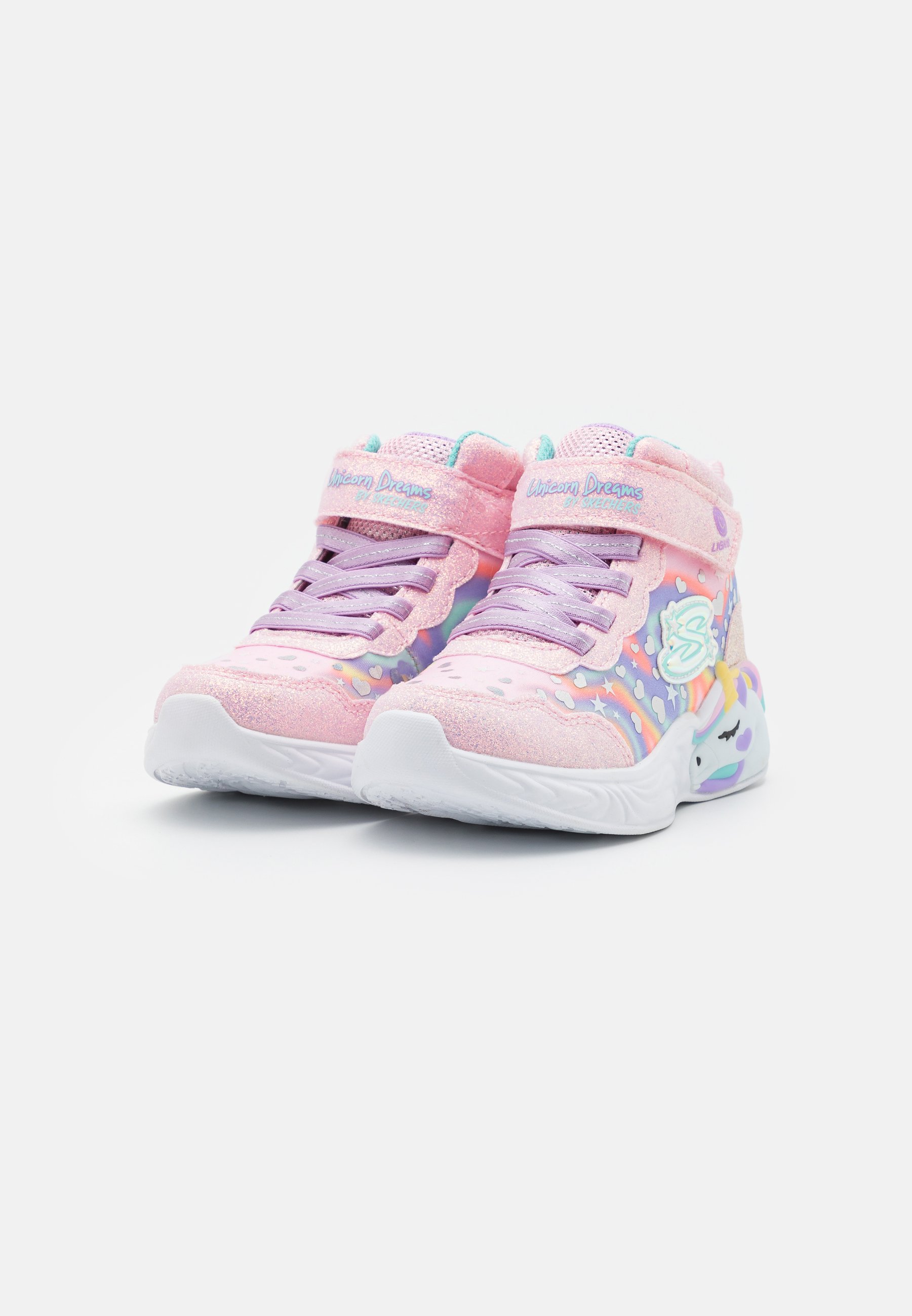 Skechers UNICORN DREAMS - High-top trainers - purple/multi-coloured/light pink