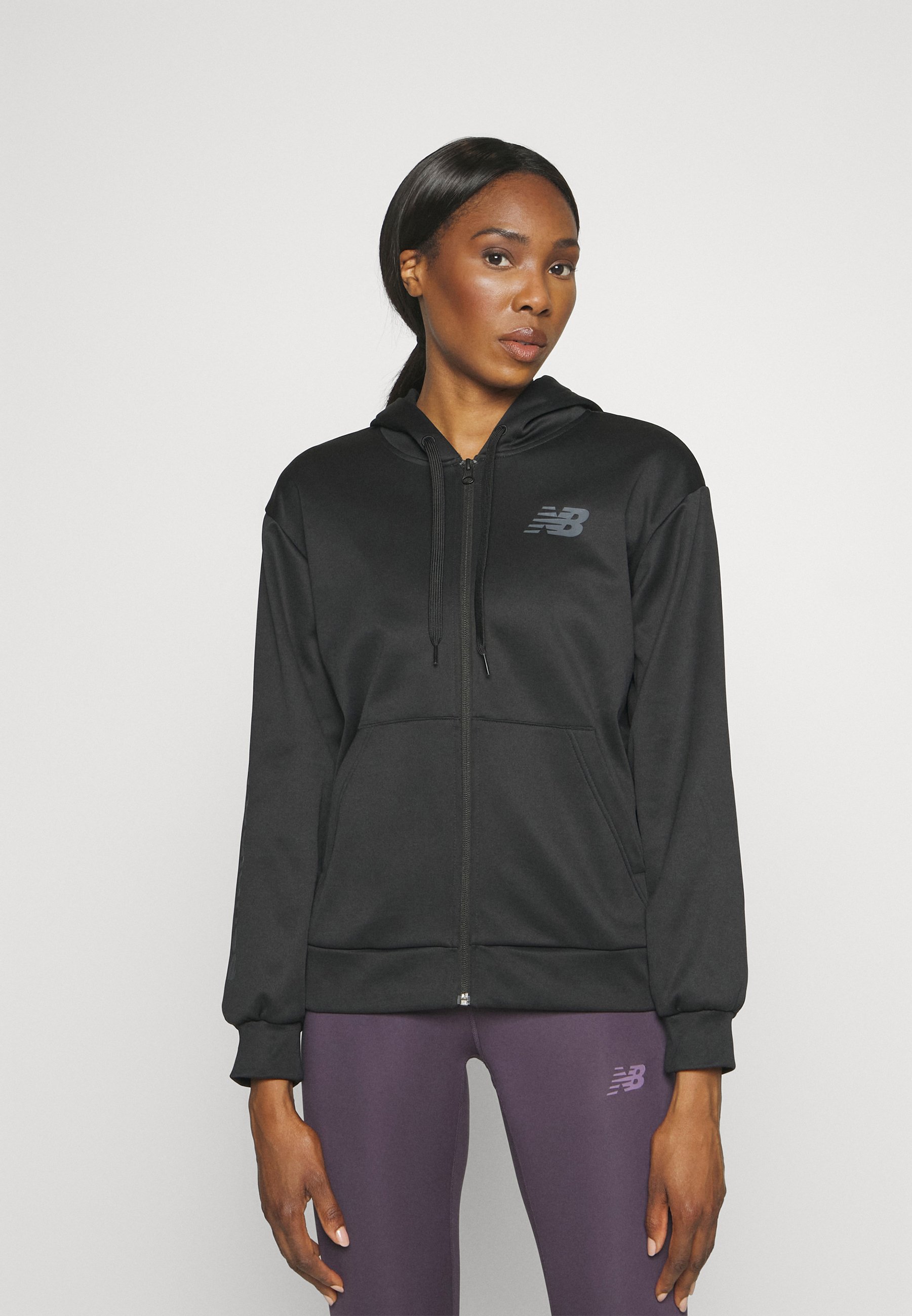 NB RELENTLESS PERFORMANCE FULL ZIP - Zip-up sweatshirt - black