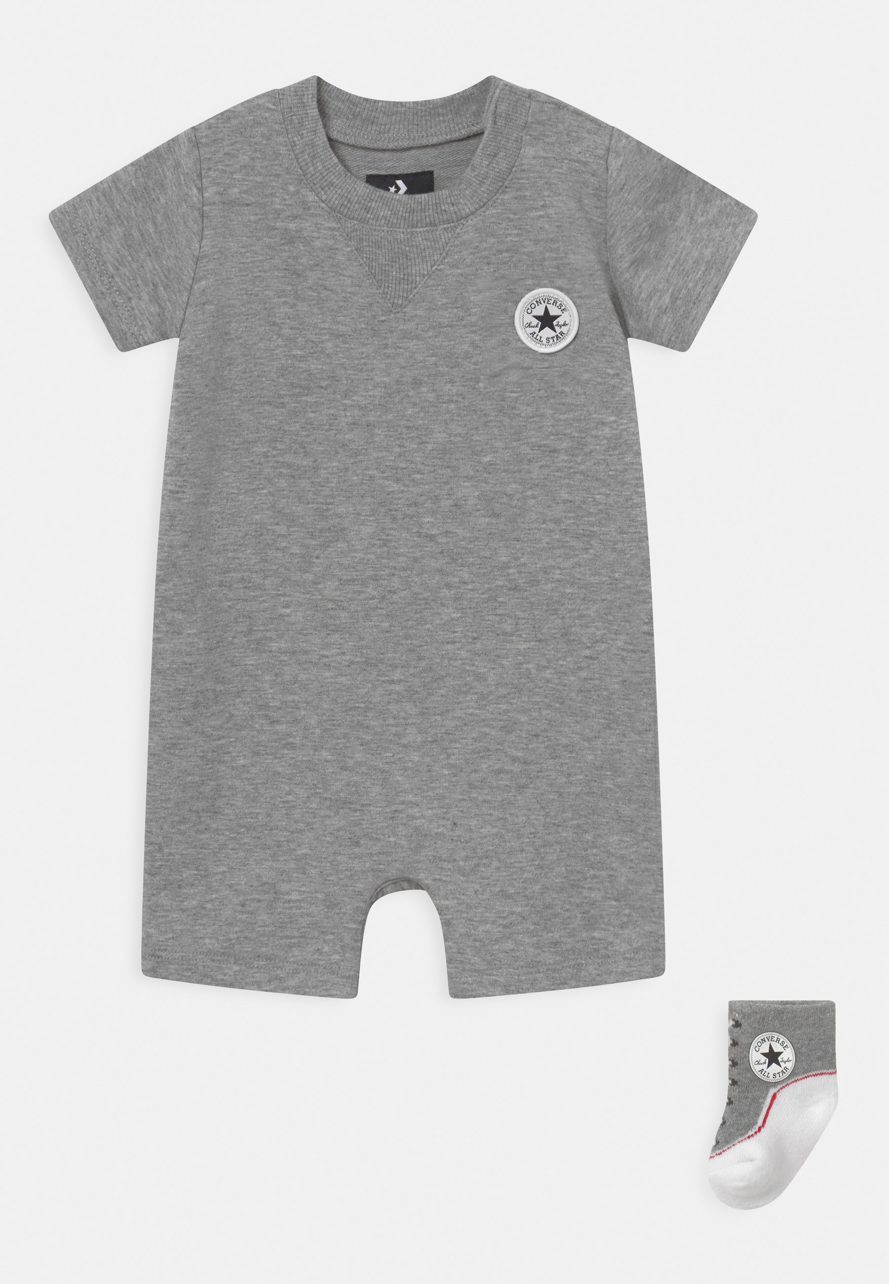 Converse CHUCK ROMPER UNISEX - Jumpsuit - dark grey heather/mottled grey
