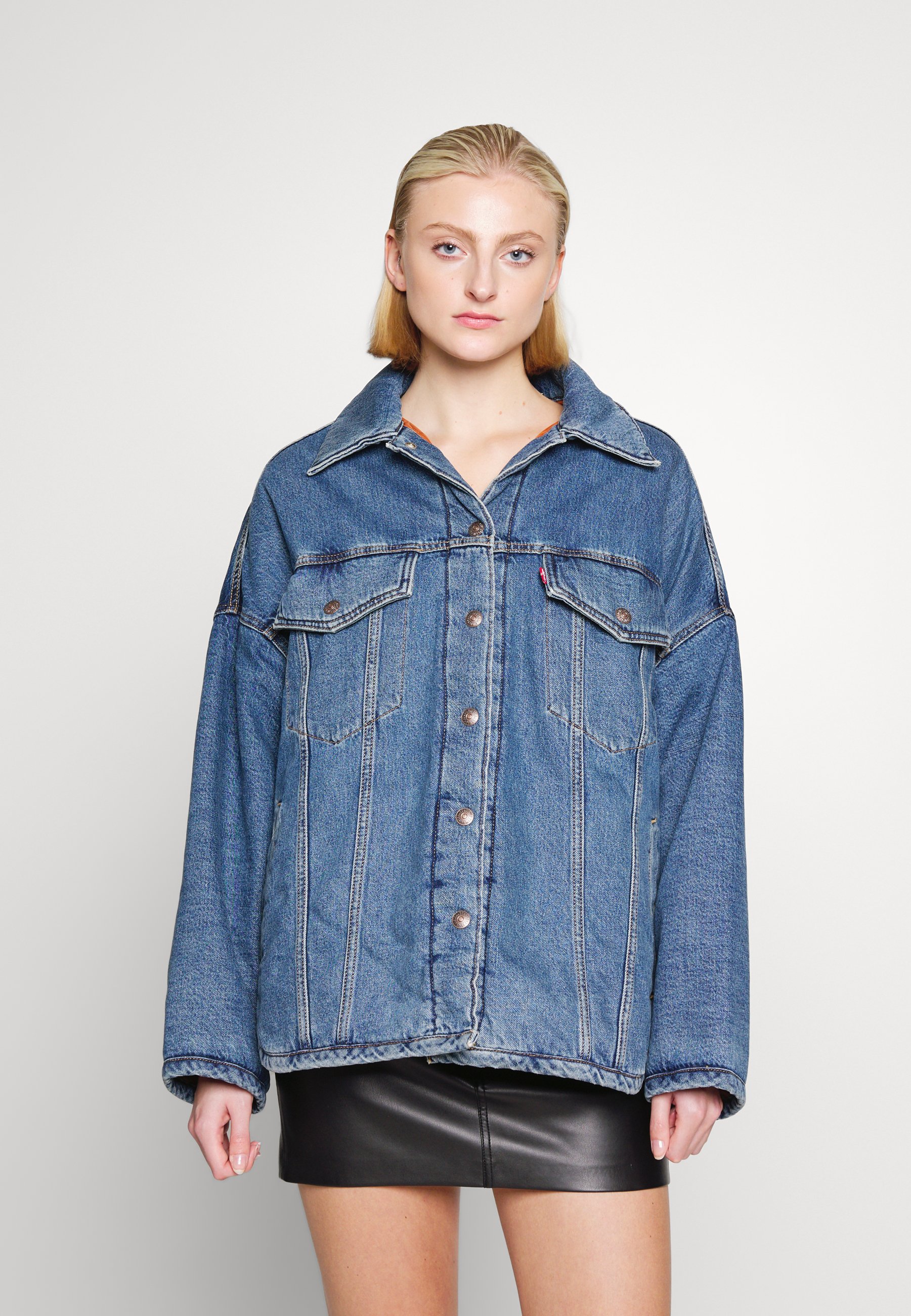 Levi's® FLY TRUCKER - Denim jacket - drama class/blue denim