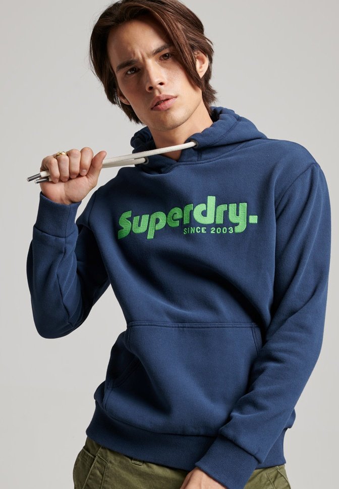 Superdry VINTAGE TERRAIN CLASSIC - Hoodie - nautical navy/dark blue